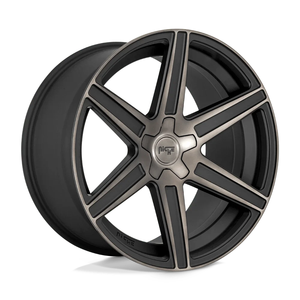 Niche M236 Carina 20X9 5X112 27Et 110.2Cb Matte Machined Double Dark Tint Wheel