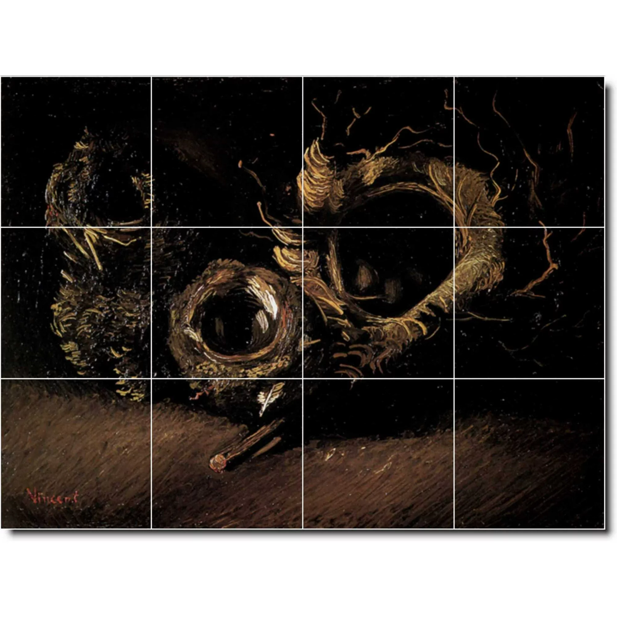 Ceramic Tile Mural-Vincent Van Gogh Still Life Backsplash Tile Mural 6. 24