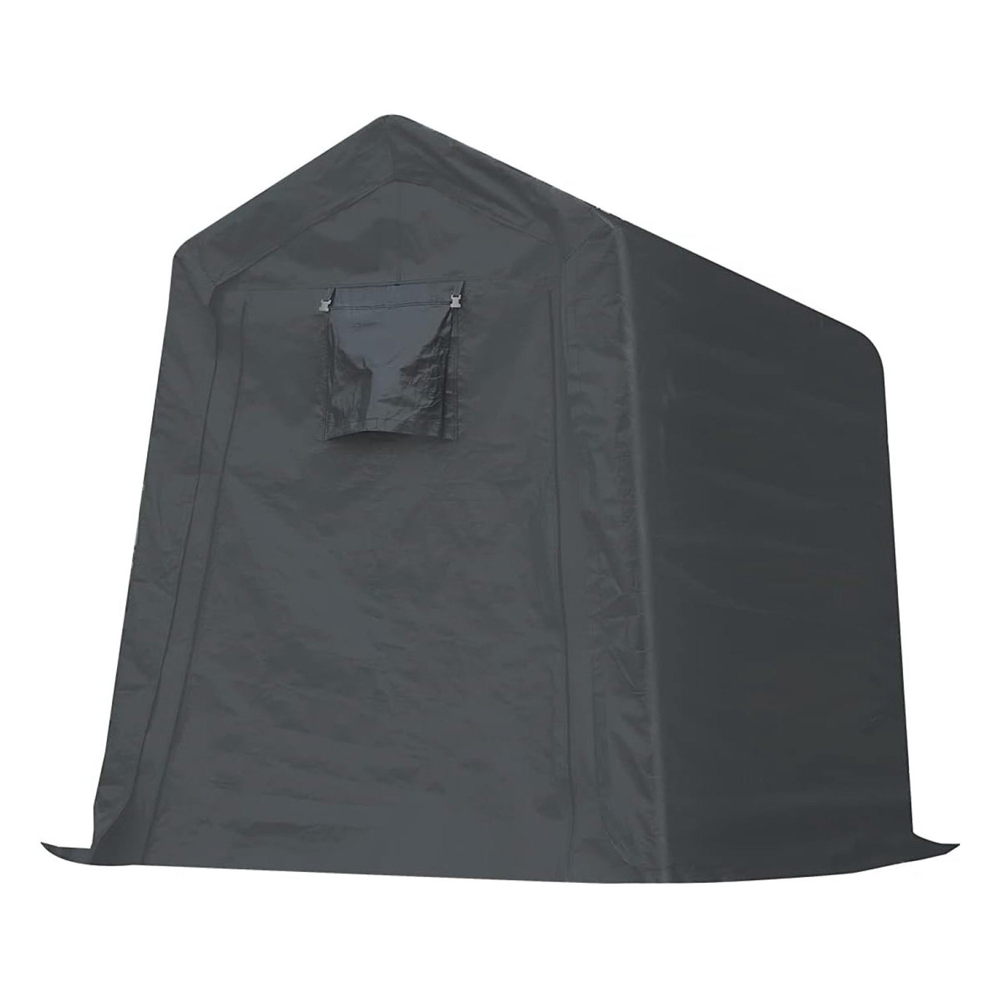 ZHANGHU 6x8 ft Outdoor Portable Storage Shelter Shed with 2 Roll up Zipper Doors & Vents Carport for Motorcycle Waterproof and UV Resistant Anti-Snow Portable Garage Kit Tent, Gray