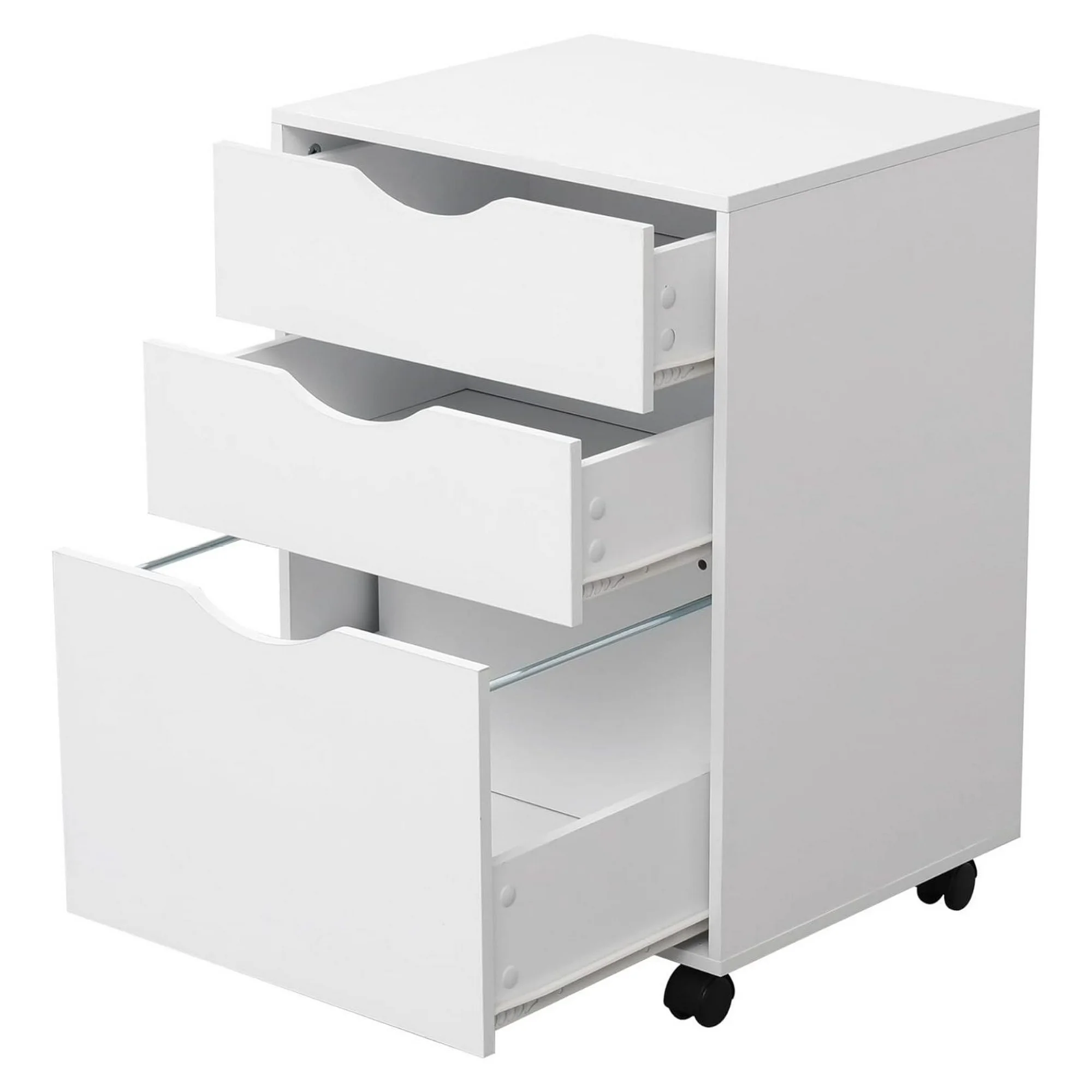 ZHANGHU 3 Drawer Filing Cabinet Storage File Wood Organizer Hanging Chest Letter/Legal/A4, 15.5