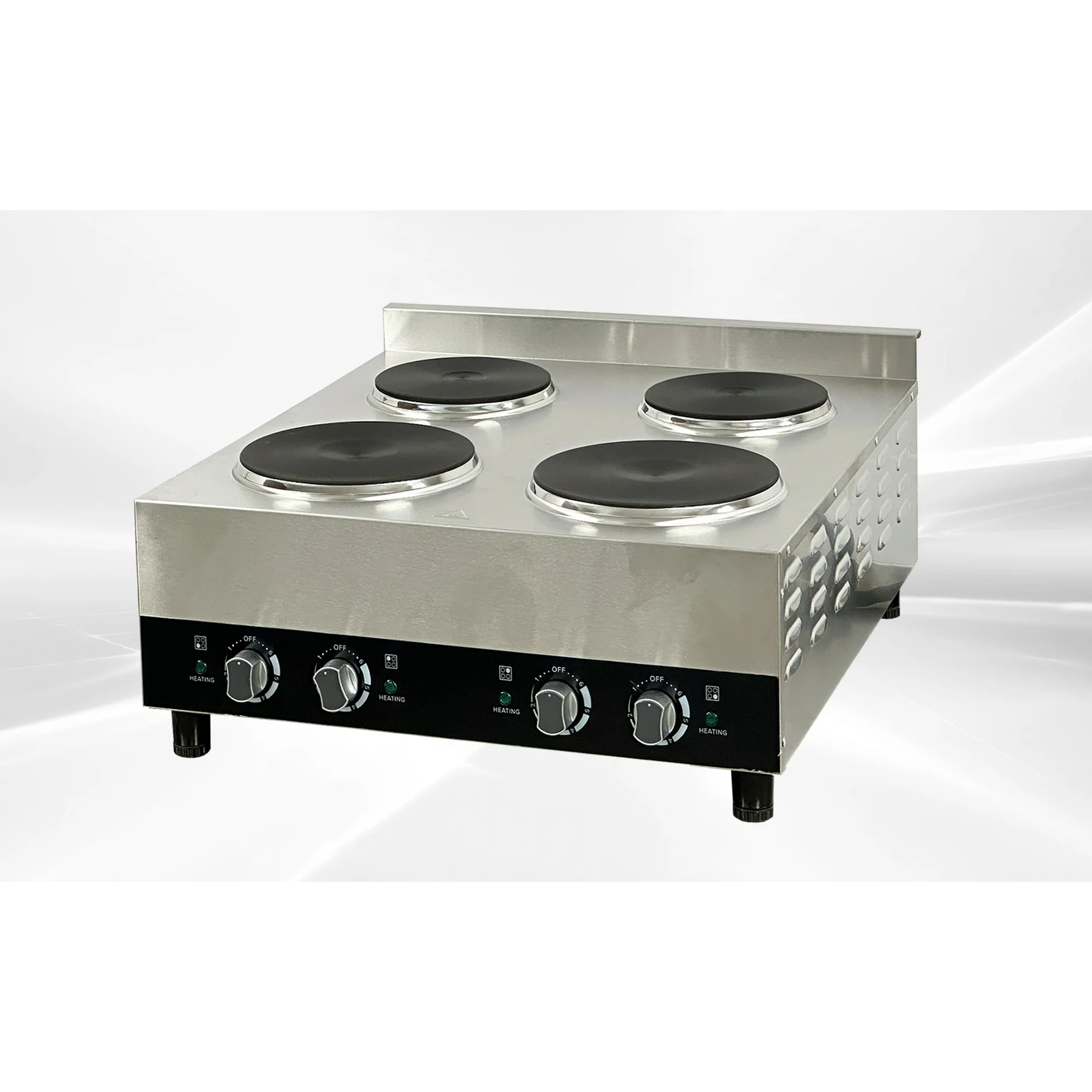 Cooler Depot Four Burner Heavy Duty Electric Hot Plate FG-04A, NSF Certified