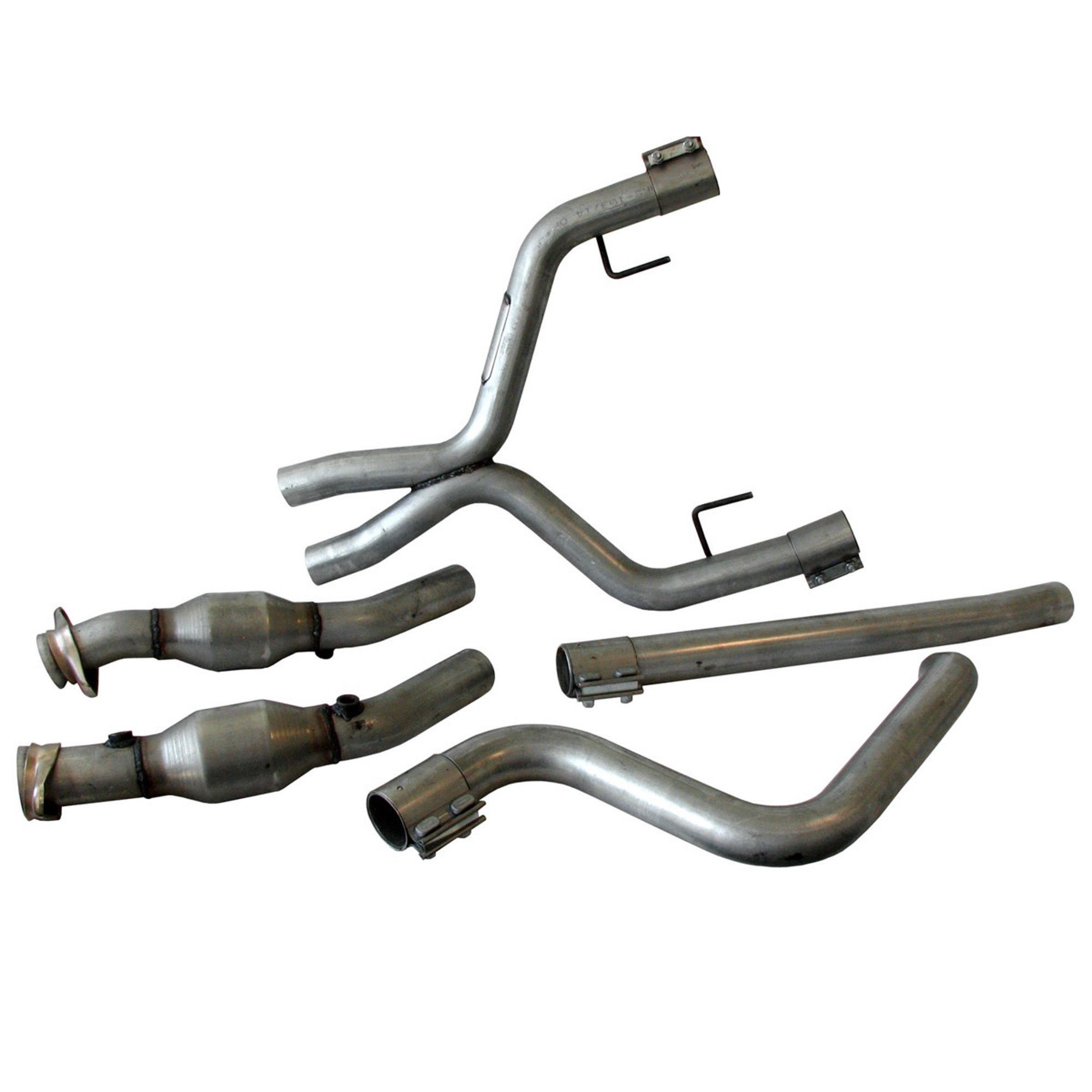 Off-Road X-Pipe w/Conv. - 05-09 Mustang V6
