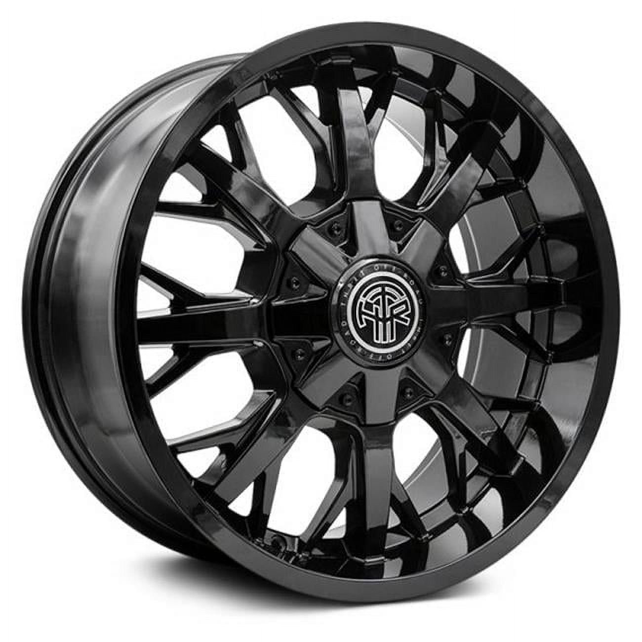 20 x 9.0 in. Vulcan 801 Gloss Black 6 x 135 & 6 x 139.7 Bolt Pattern 0 mm Offset 106.1 Center Bore Wheel
