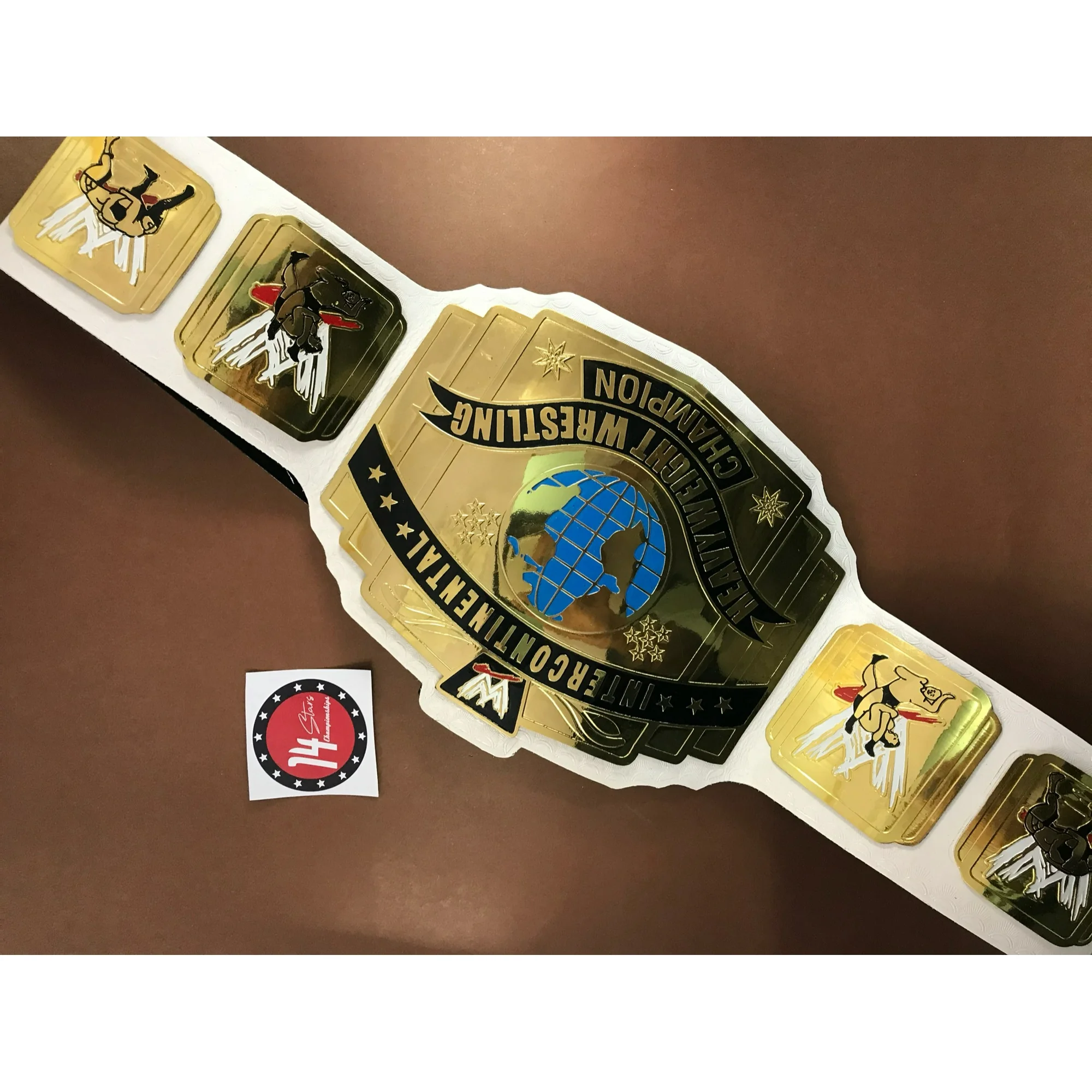 WWE White Intercontinental Heavyweight Wrestling Championship Adult Size Belt