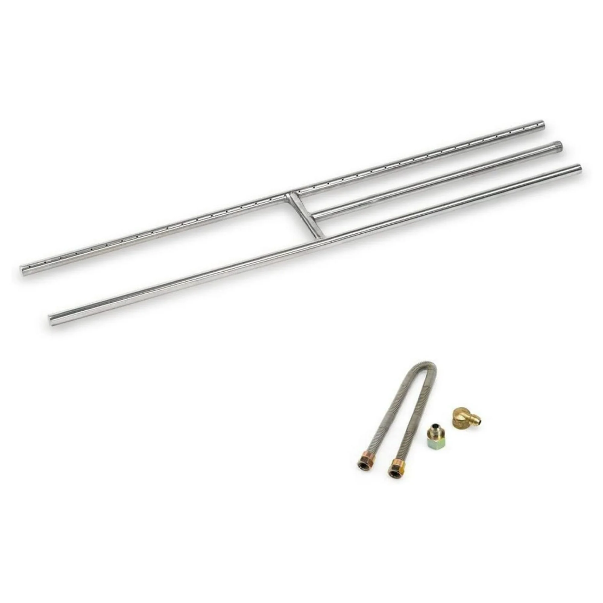 ZHANGHU American Fire Glass H-Burner Kit for Natural Gas, 36