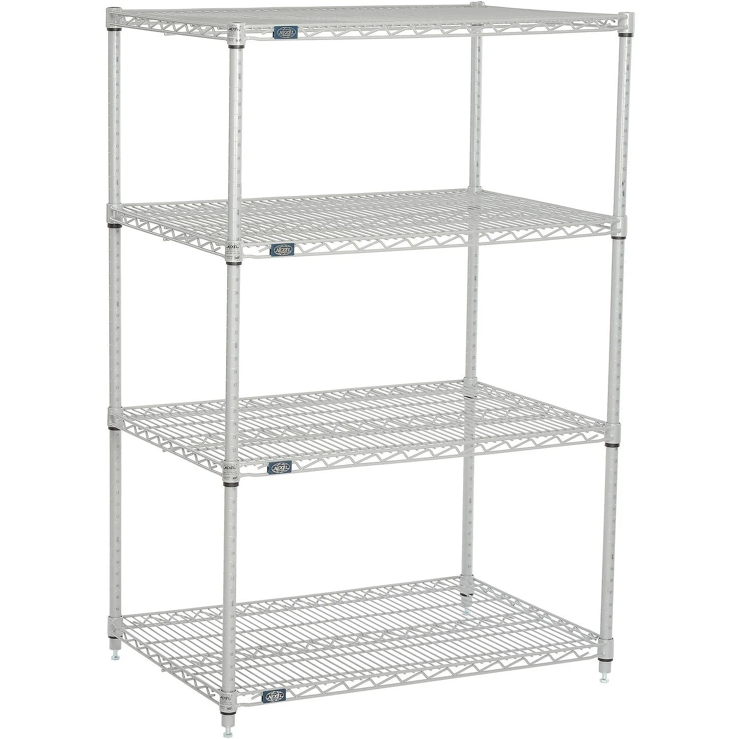 Nexelate Wire Shelving Starter Unit, Silver Epoxy, 36