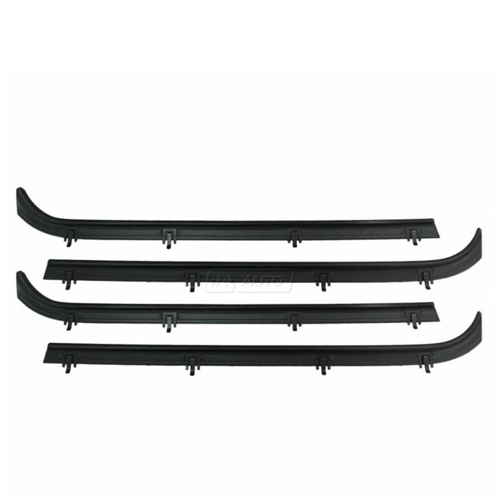 Window Sweeps Felts Seals Weatherstrip Kit Set of 4 For 1971-1996 Chevrolet GMC