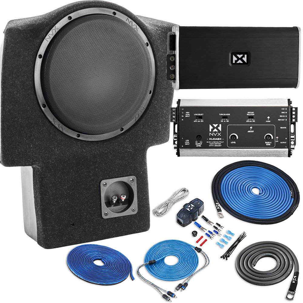 NVX PBK-GMCACA-G2 Custom Subwoofer Bass Package for 2017 and Up GMC Acadia 10