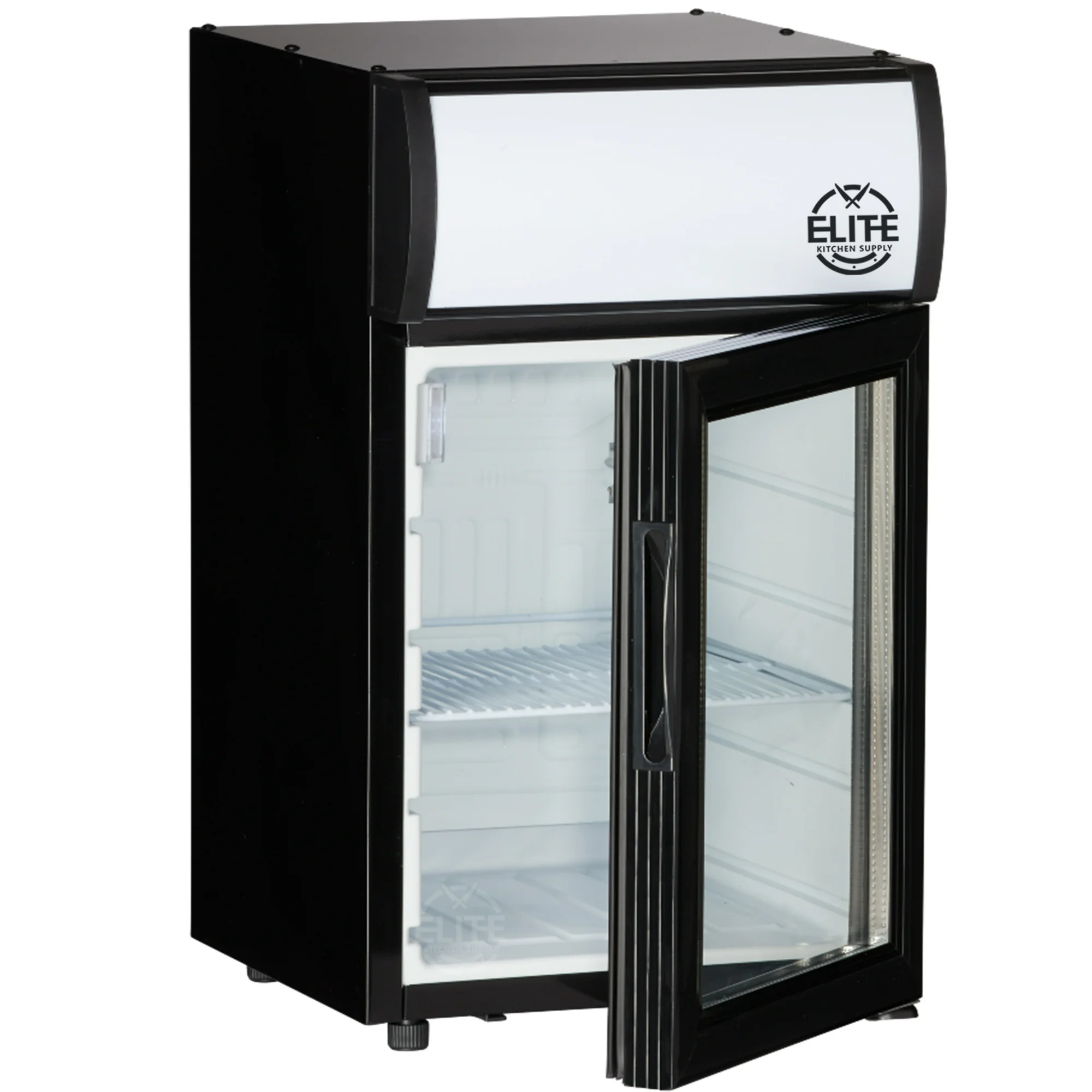 NSF 20in. Glass Door Countertop Display Beverage Cooler, Merchandiser Refrigerator 120L Countertop Cooler