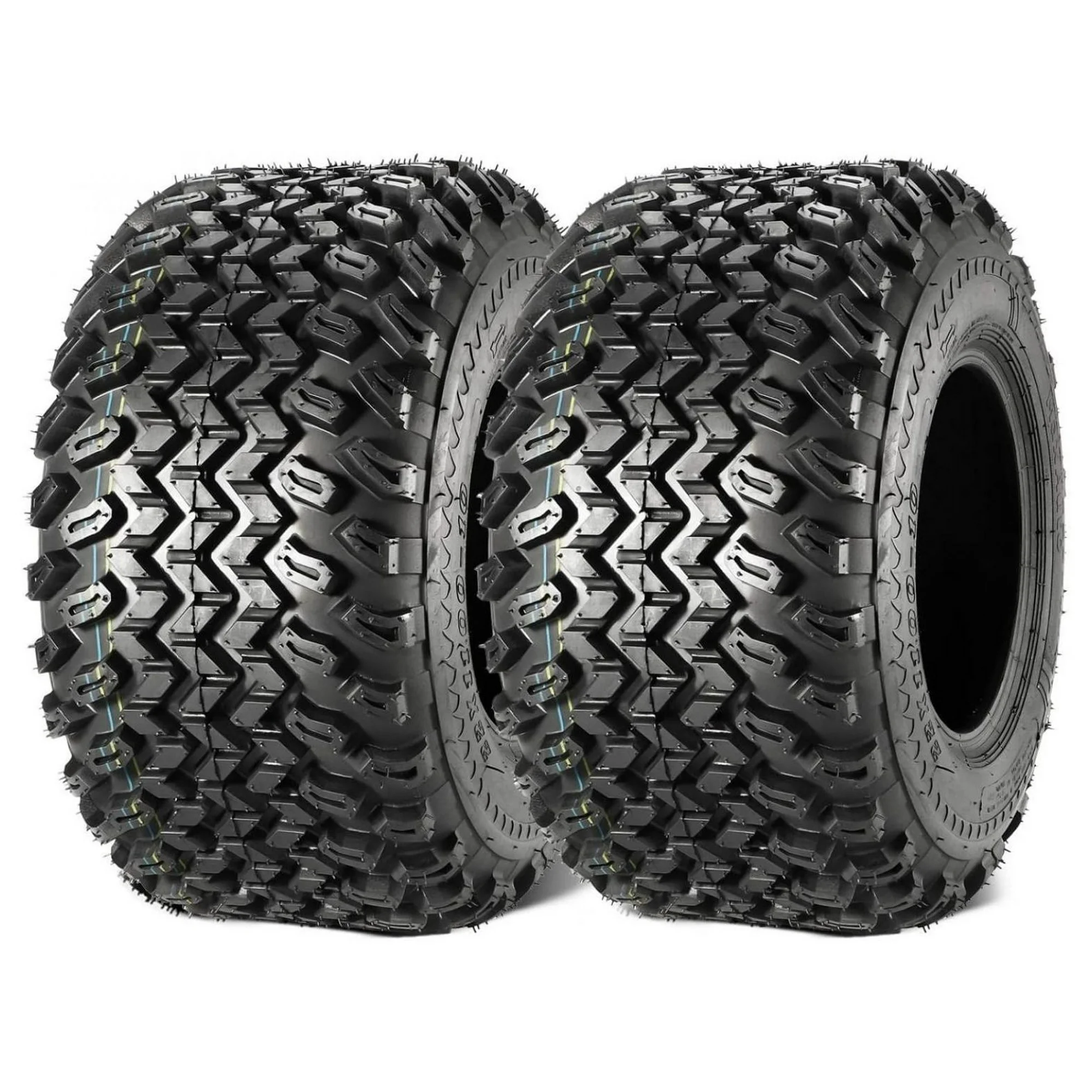 Werqueid 22X11-10 Lawn Mower Tire, Golf Cart All Trail UTV ATV Turf Tire P334 4-Ply,Set of 2