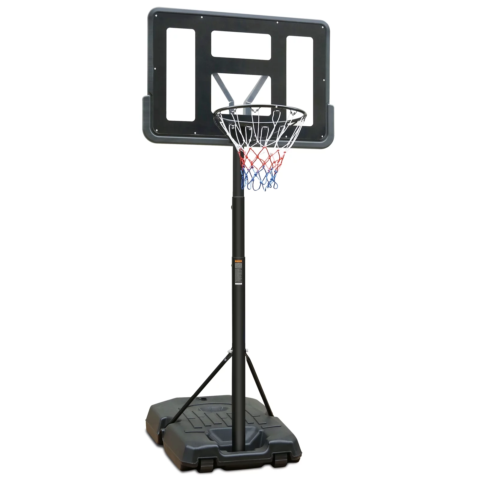 [US IN STOCK] Portable Basketball Hoop Height Adjustable basketball hoop stand 6.6ft - 10ft with 44 Inch Backboard and Wheels for Adults Teens Outdoor Indoor