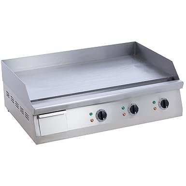 NSF 30 in. Countertop Electric Griddle with Thermostatic Control, Flat Top Grill 3560W
