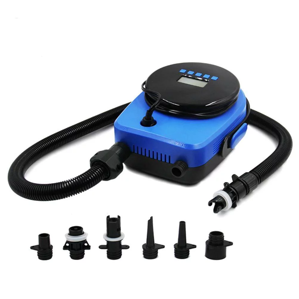 2024 SUP paddle board vehicle-mounted electric air pump 12V rubber boat assault boat universal high-pressure booster pump 20PSI 6 air nozzles