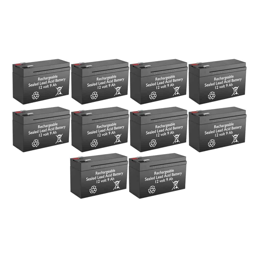 BatteryGuy SP12-9HR replacement battery - BatteryGuy brand equivalent (High Rate - Qty of 10)