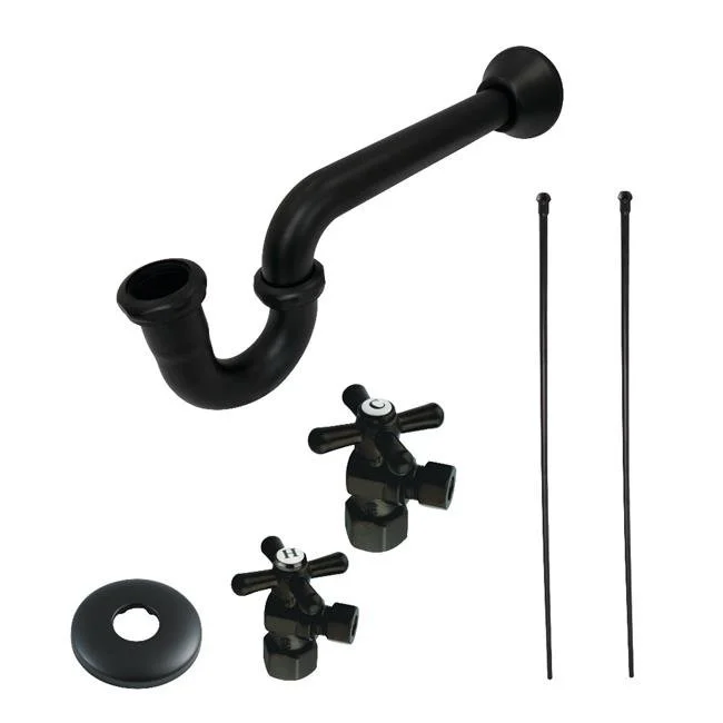 Trimscape Plumbing Supply Kit Combo, Matte Black