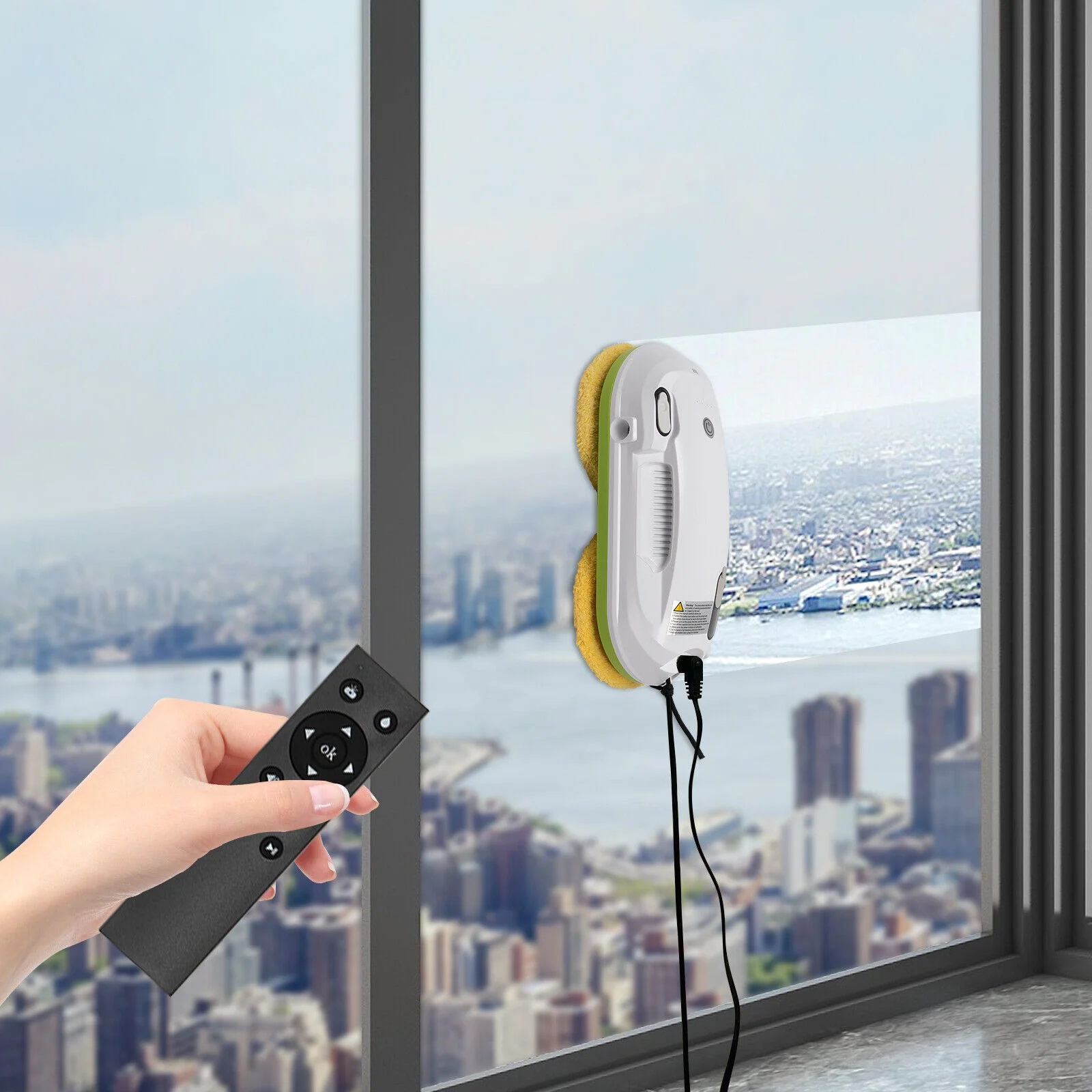 Window Cleaner Robot Smart Water Spray & Spray Function Anti-fall BO-699B Window Cleaner