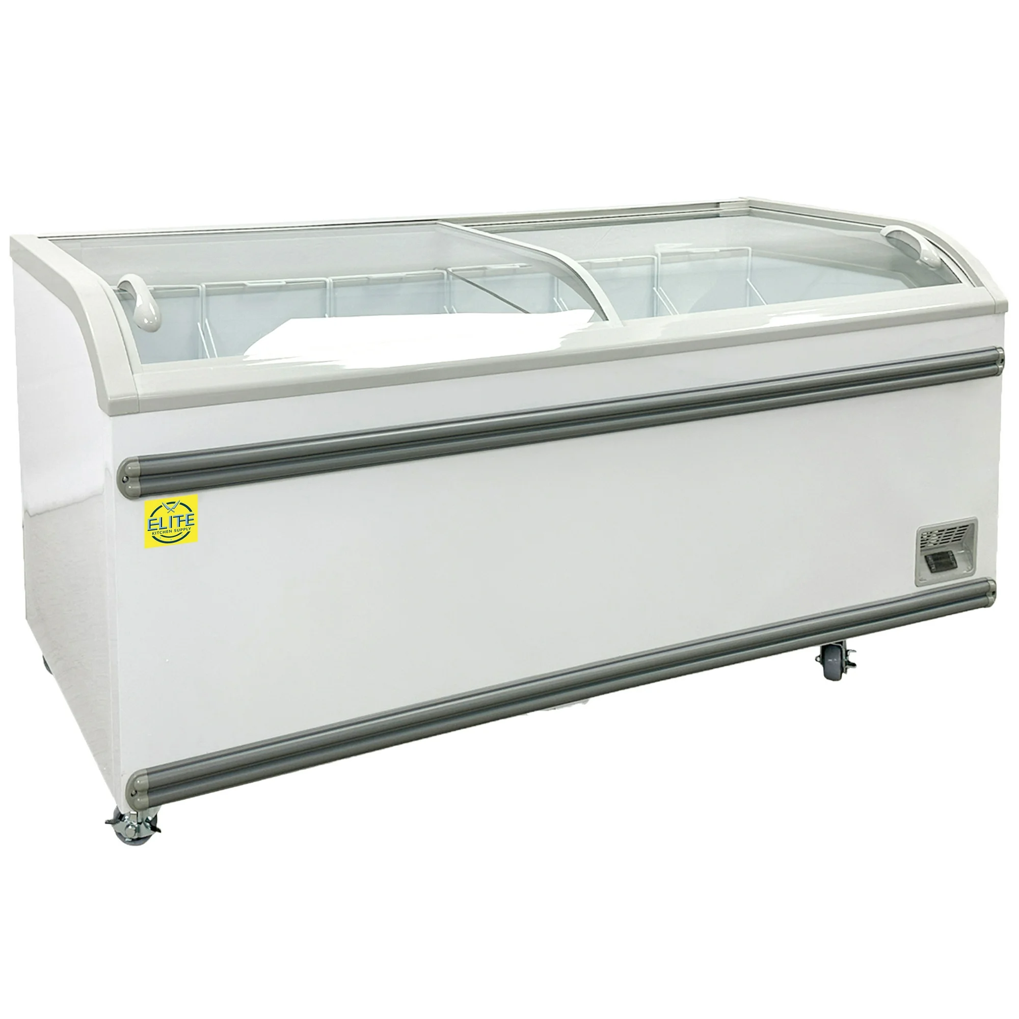NSF 80 in. Supermarket Grocery Commercial Chest Freezer 17 Cu.Ft. Frozen Food Freezer, Ice Cream Display Freezer