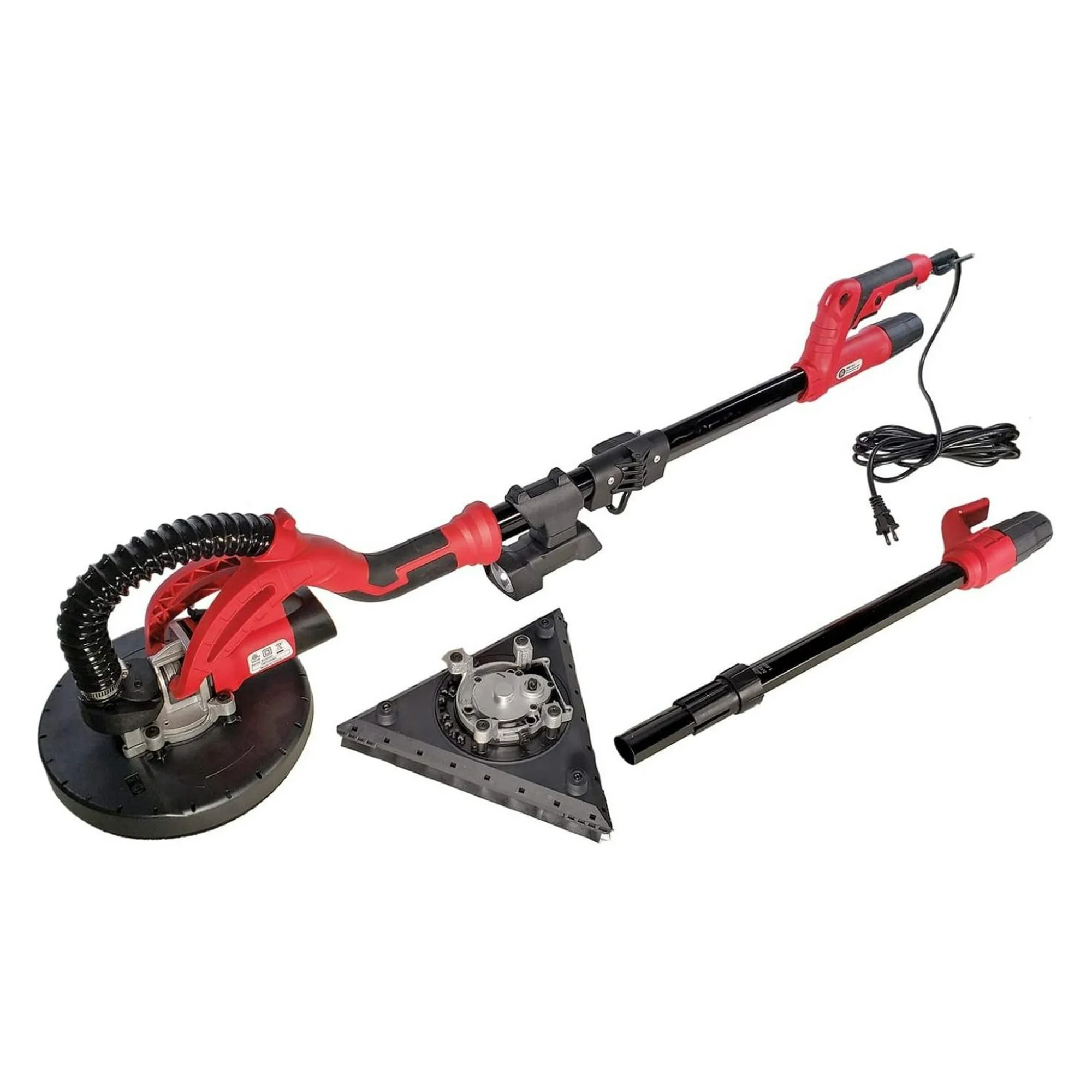 ZHANGHU BNR1839 Electric Drywall Sander Interchangeable 9-inch Round & Triangular Sanding Heads