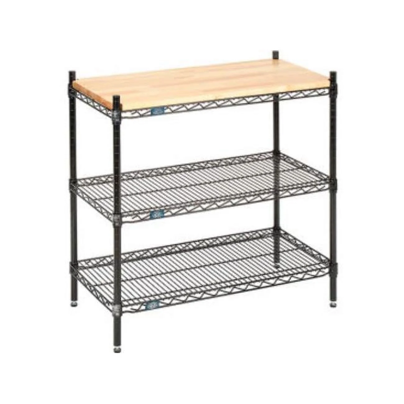 Nexel Black Epoxy, 3 Tier, Display Unit, 48