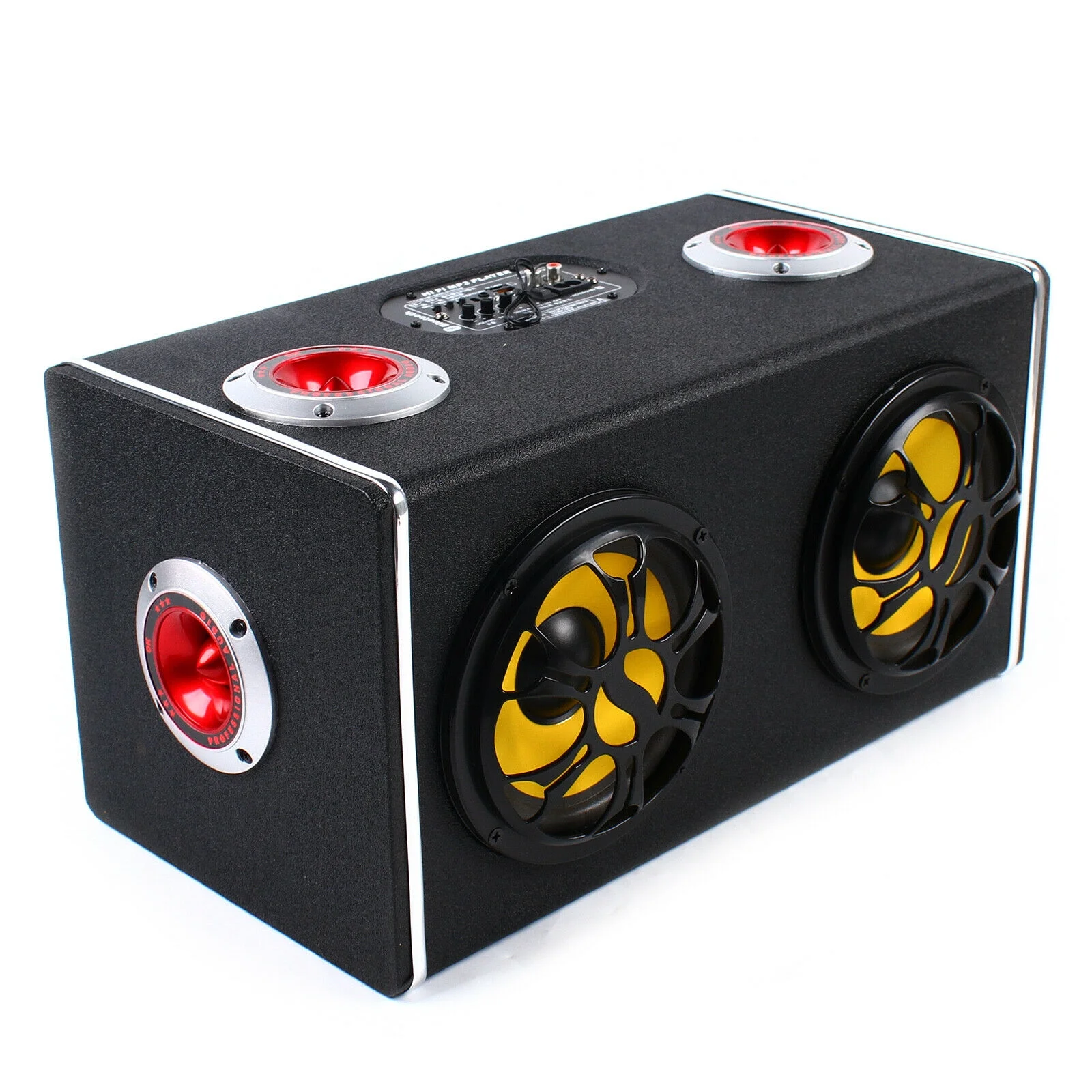Wuzstar Bluetooth Car Speaker 6'' 600W Car Subwoofer Enclosure 360 Surround Bass Remote Control