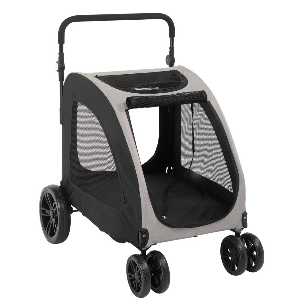 Premium Pet Jogging Stroller for Medium-Large Dogs with Smooth All-Terrain Wheels