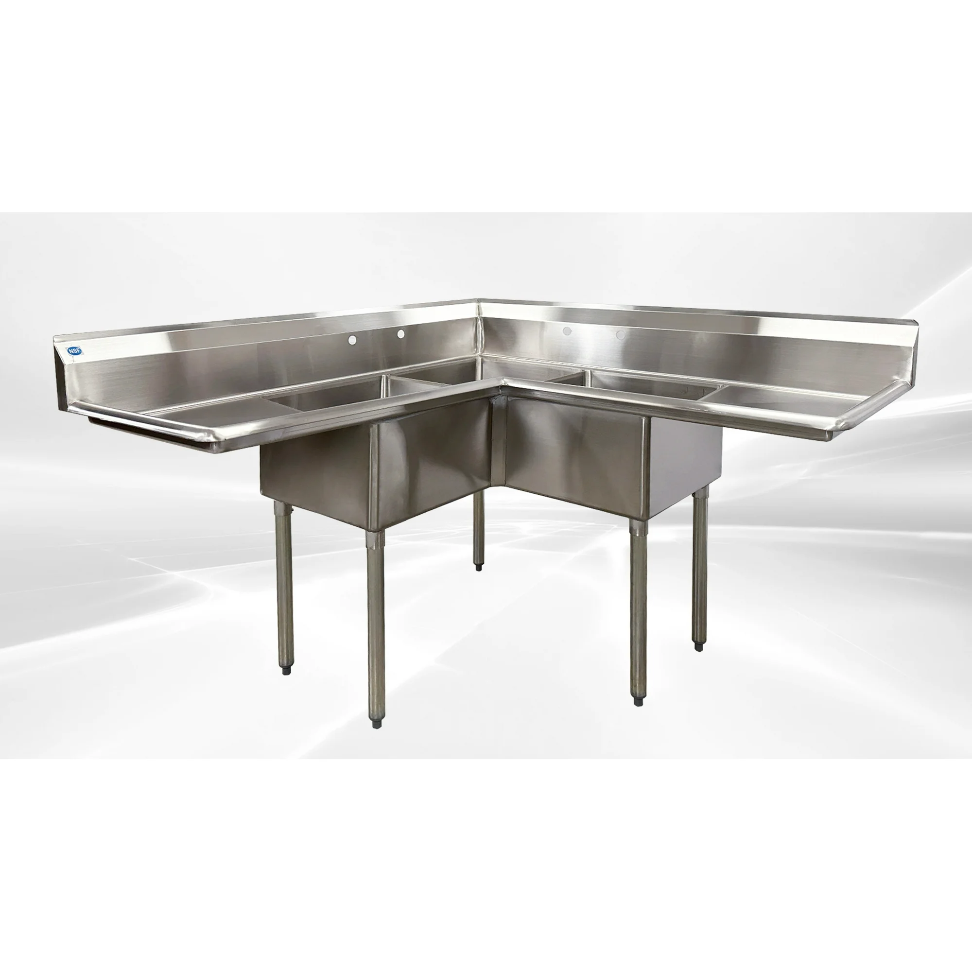 NSF Corner Sink 3 Compartment C3T181812-18LRC