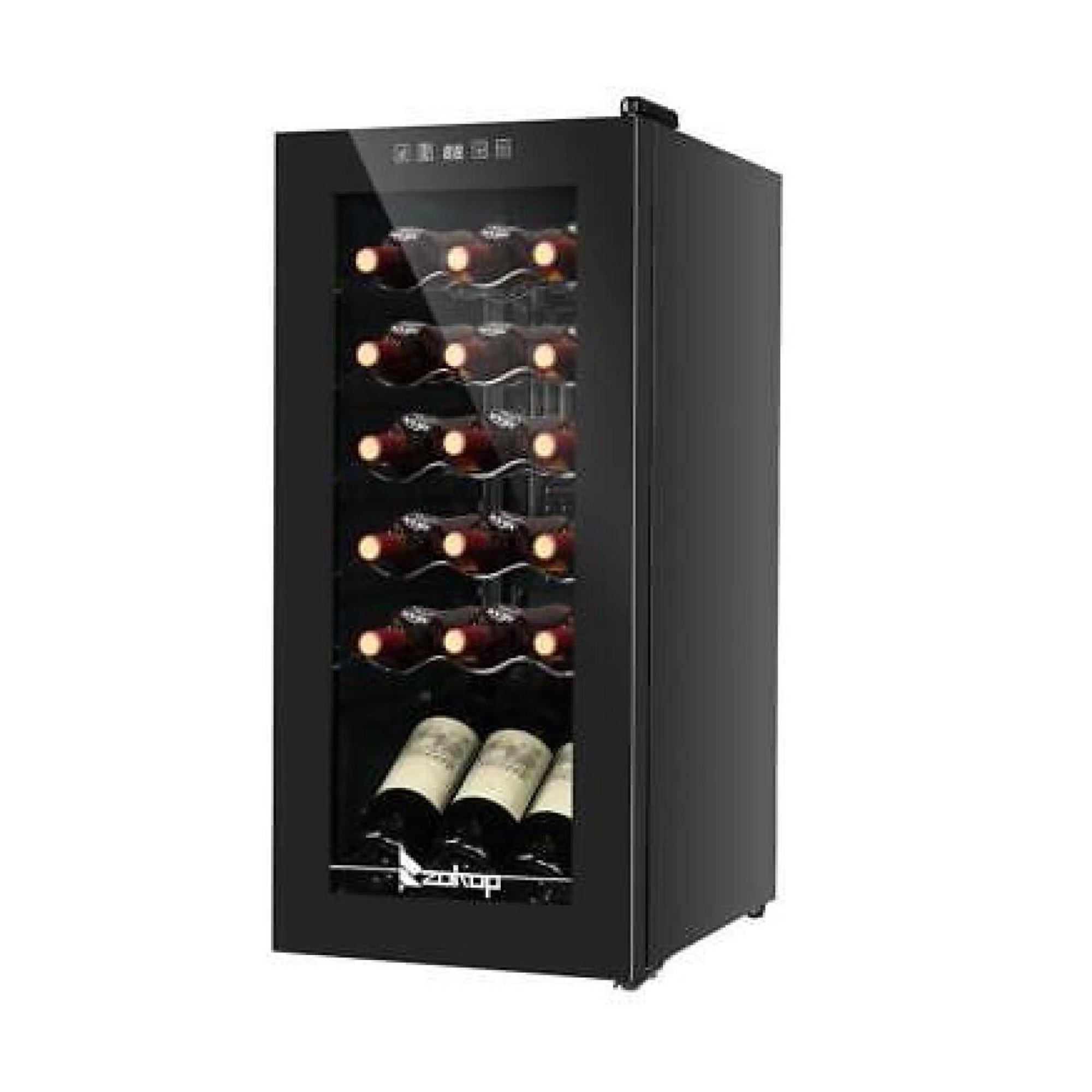 ZHANGHU Durable Electric 18 Bottles Cooler Wine Fridge Chilling Home Bar Home 41-64F