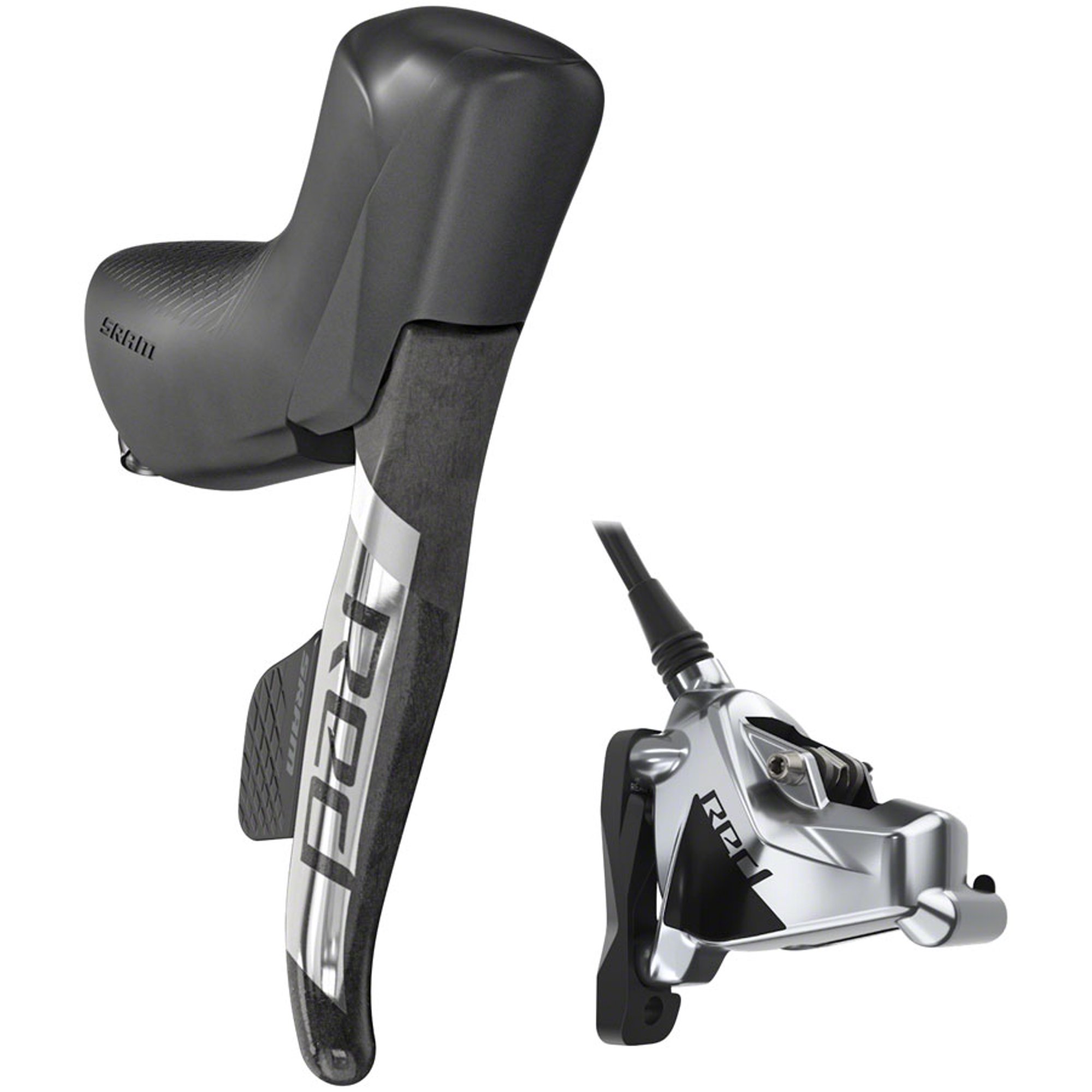 SRAM RED eTap AXS HRD Shift/Brake Lever and Hydraulic Disc Caliper - Right/Rear, Flat Mount, 20mm Offset, 1800mm Hose,