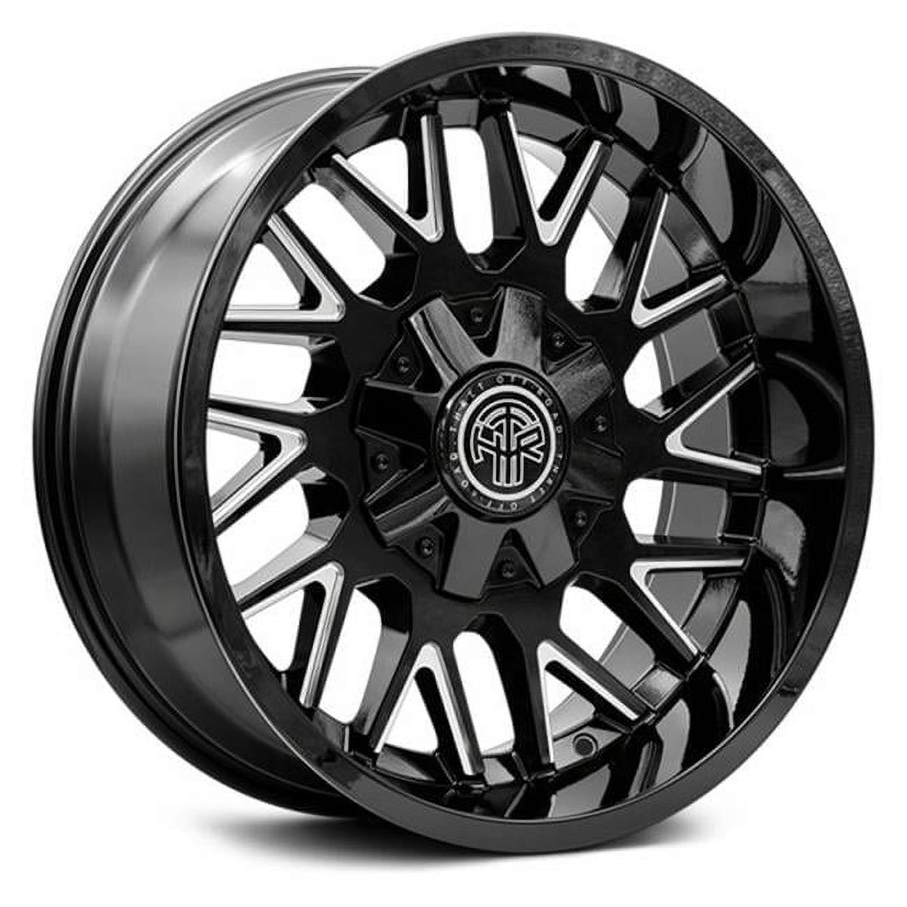 20 x 9.0 in. Satin Black & Milled 6 x 135 & 6 x 139.7 Bolt Pattern 0 mm Offset 106.1 Center Bore Revolver 803 Wheel