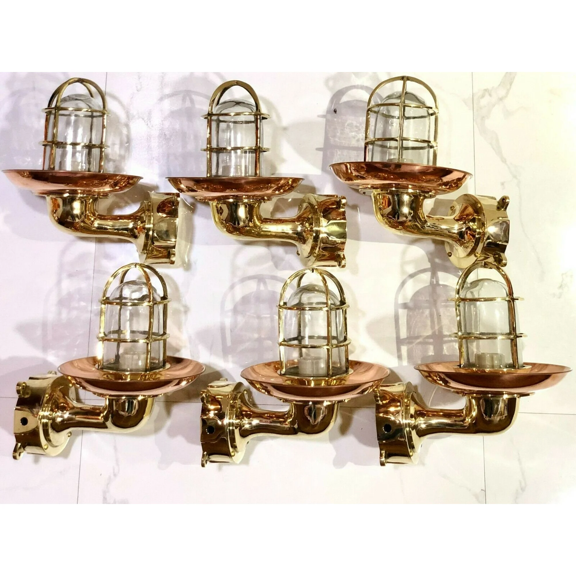 home decor lamp Interior, light, outdoor, Passage Wall Light Extra Copper Shade Junction Box-6 Pieces