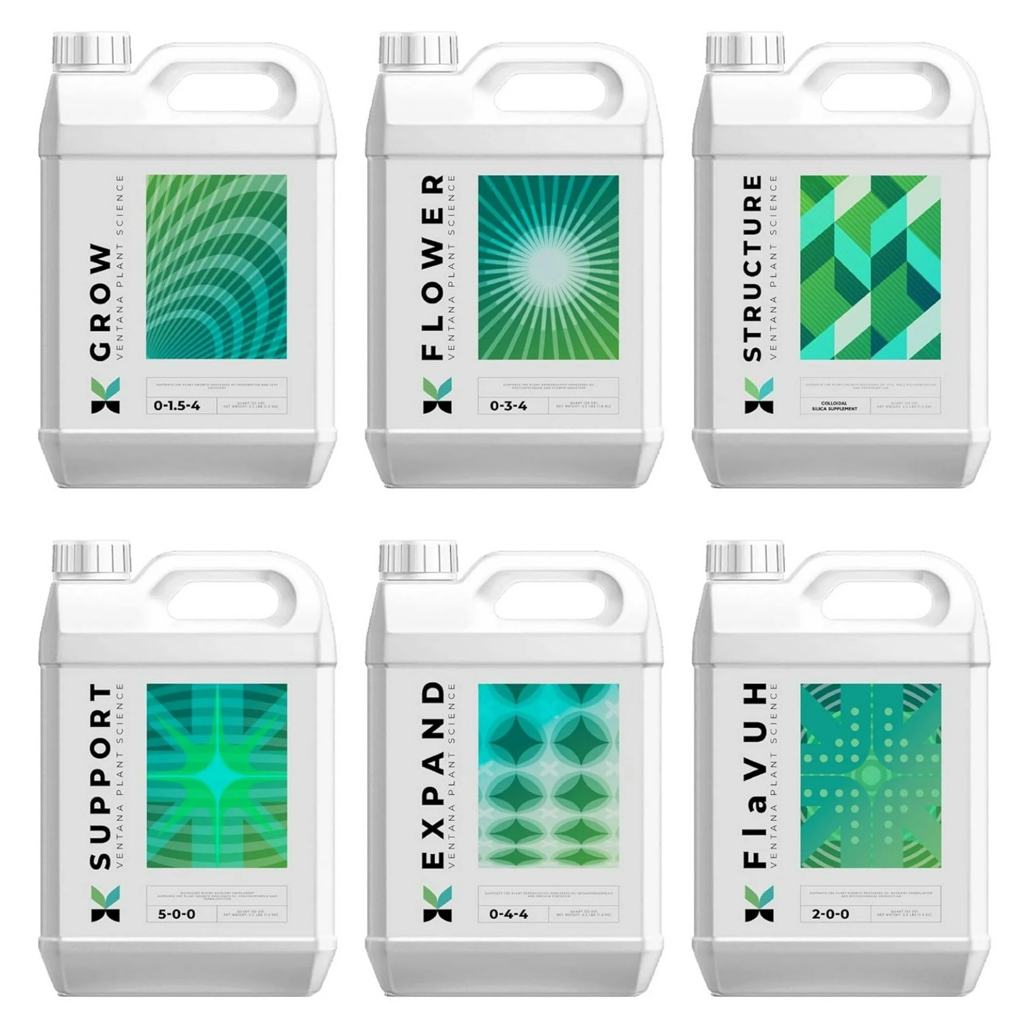 VPS Complete Nutrient Line Kit - for Grow, Structure, Support, Expand, Flower, FlaVUH Plant Food - Outdoor and Indoor Plant Food