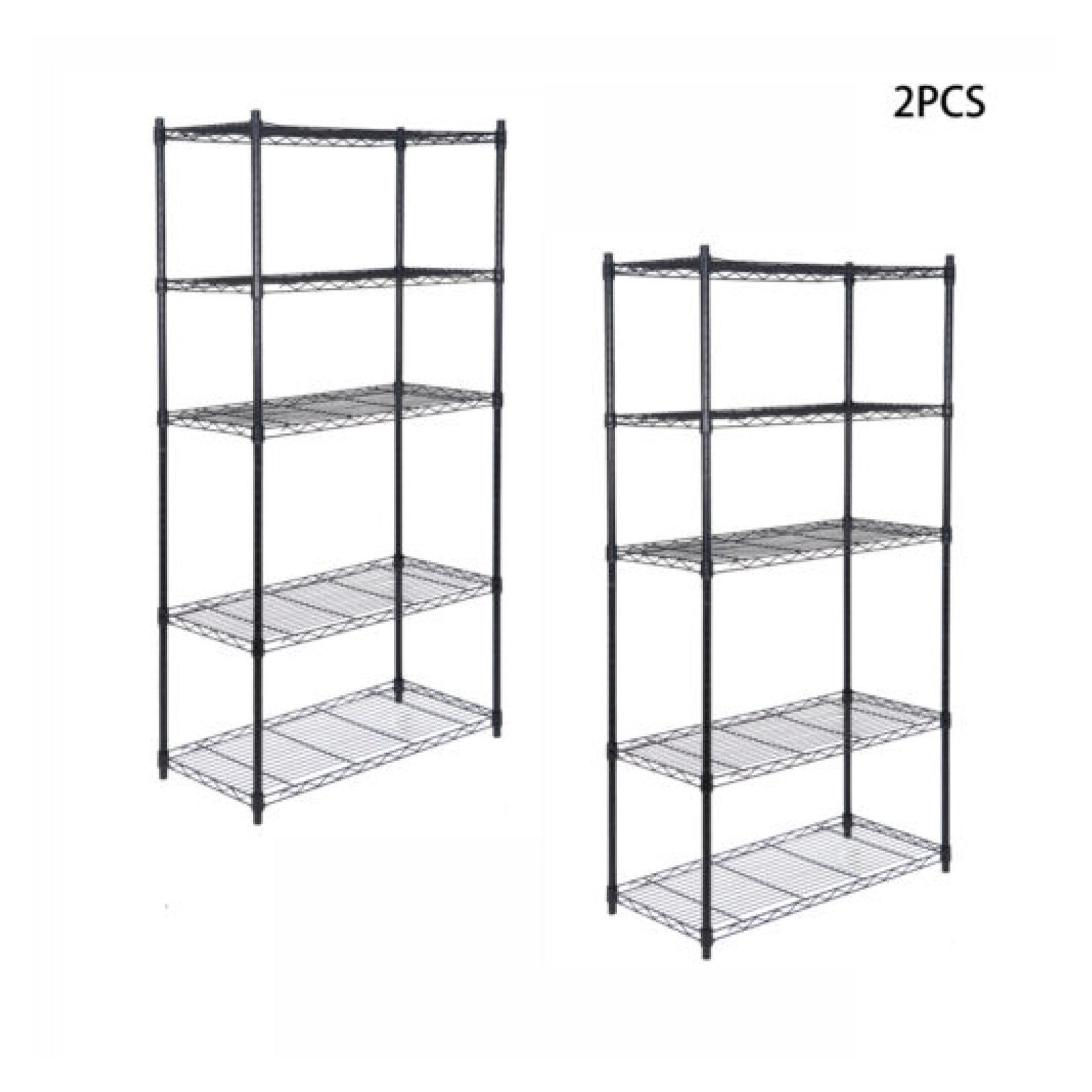 ZHANGHU 3/4/5-Tier Heavy Duty Storage Wire Shelving Unit for Restaurant Garage Wire Rack