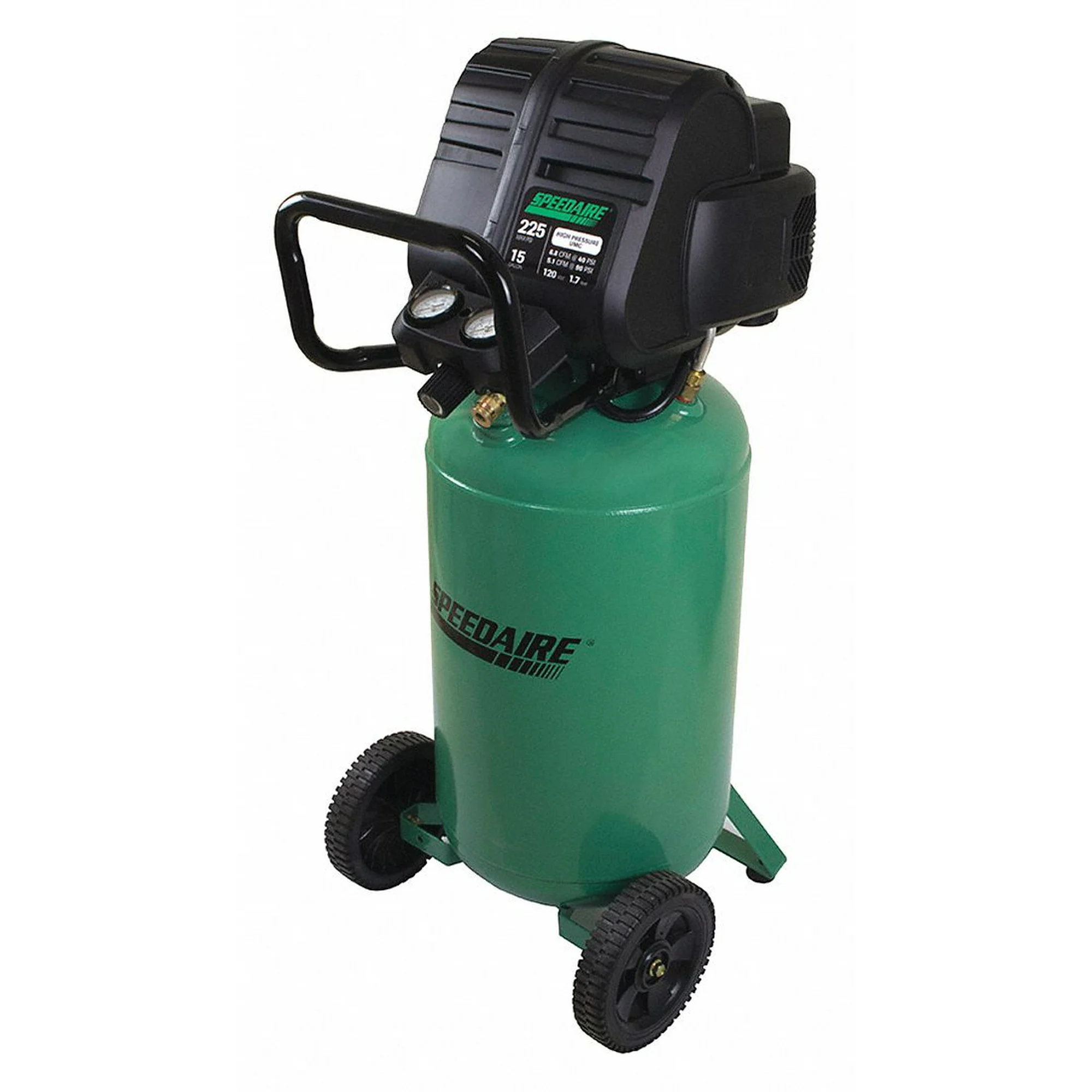 Speedaire Portable Air Compressor,15 gal, Vertical 40CF16