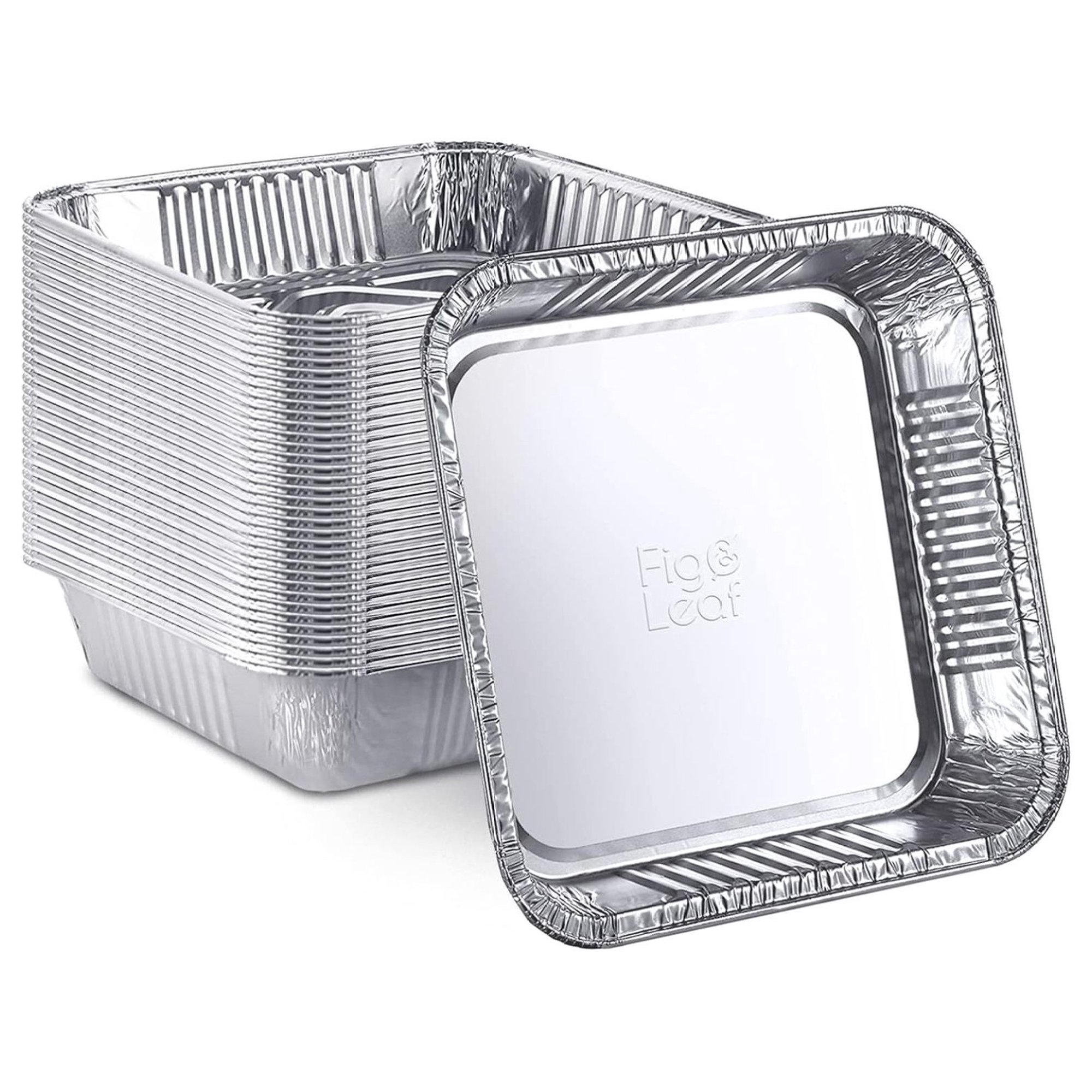 ZHANGHU (480 Pack) 7 x 7 Square Baking Cake Pans| Disposable Aluminum Tins l Portable Food Containers l Perfect for Roasting Toaster Oven Broiling Cooking