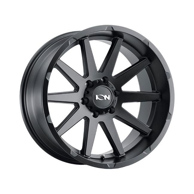 20 x 10 in. ION Type 143 8 x 165.1 Bolt Pattern -19 mm Offset 125.2 mm Hub Matte Black Wheel