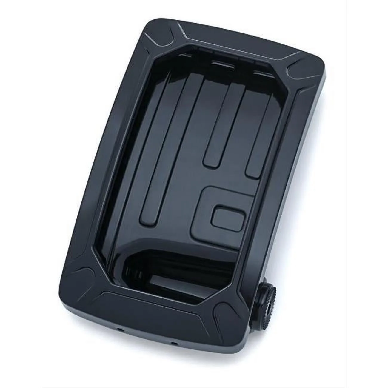 Kuryakyn 3191 Black Nova Vertical Curved Side-Mount License Plate Holders