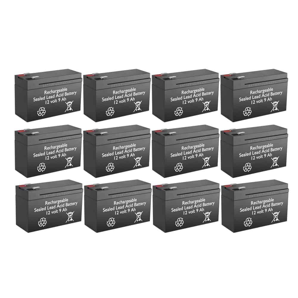 BatteryGuy SP12-9HR replacement battery - BatteryGuy brand equivalent (High Rate - Qty of 12)