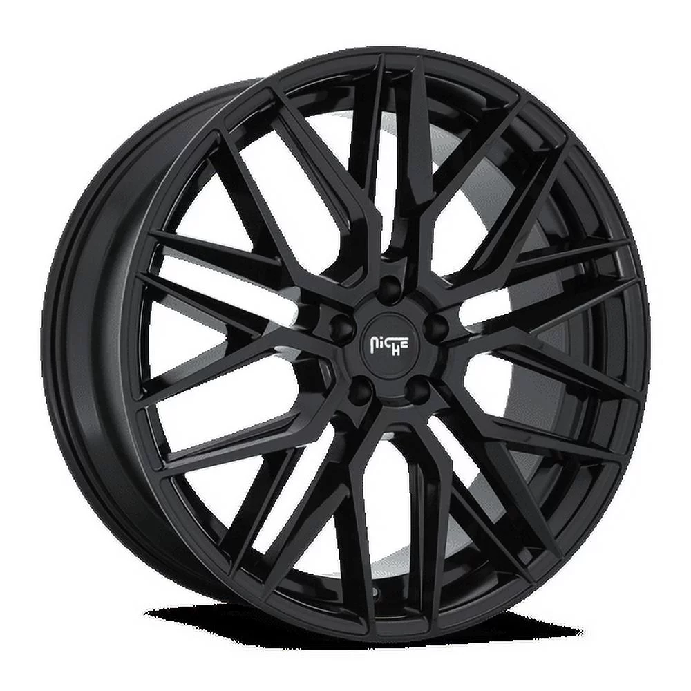 Niche 1PC Aluminum Rim M224 GAMMA 20X9in Gloss Black Finish, M224209011+35