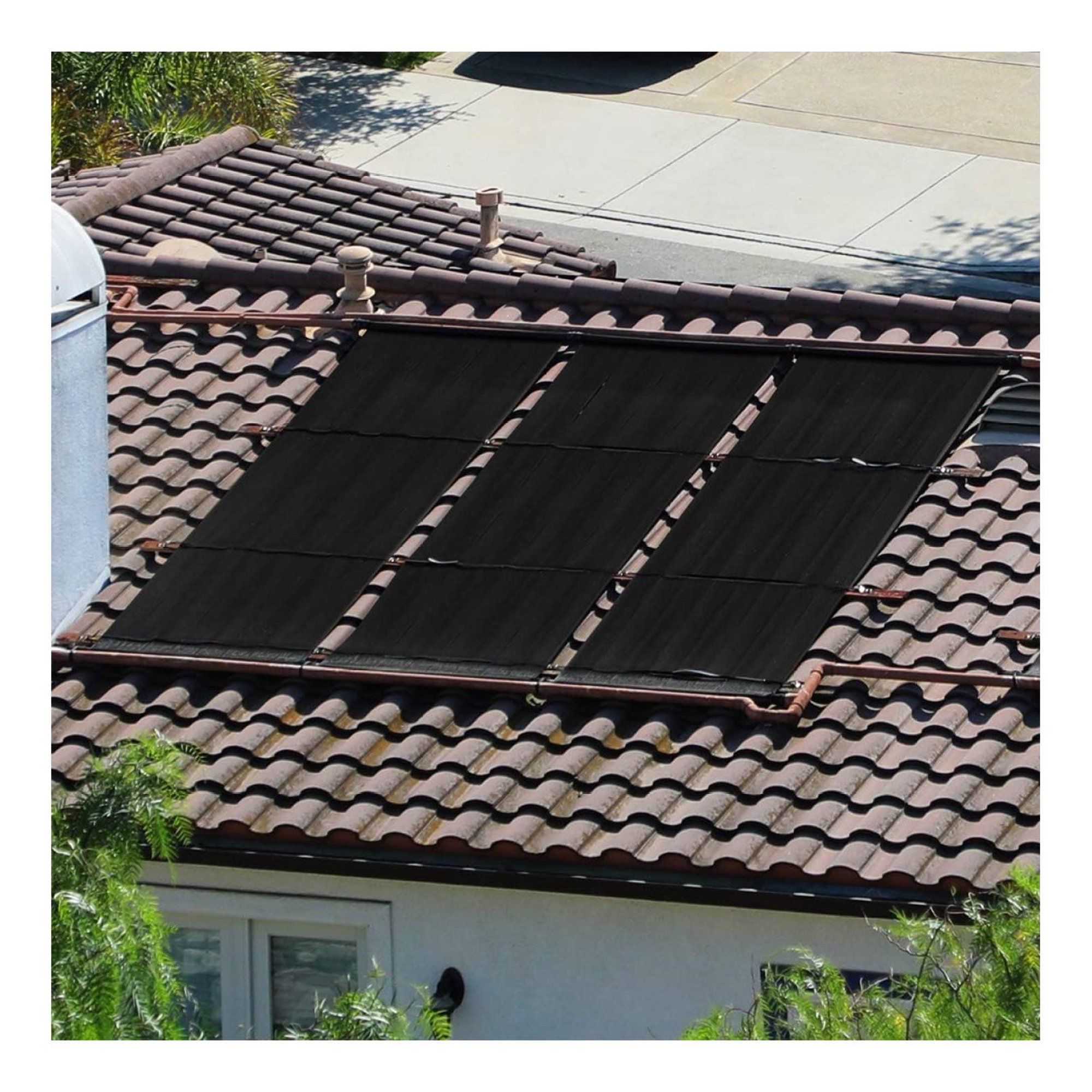 Werqueid Swimming Pool DIY Solar Panel In-Ground/Above-Ground Heating System 4' ft x 20' ft Spa Pool Heater