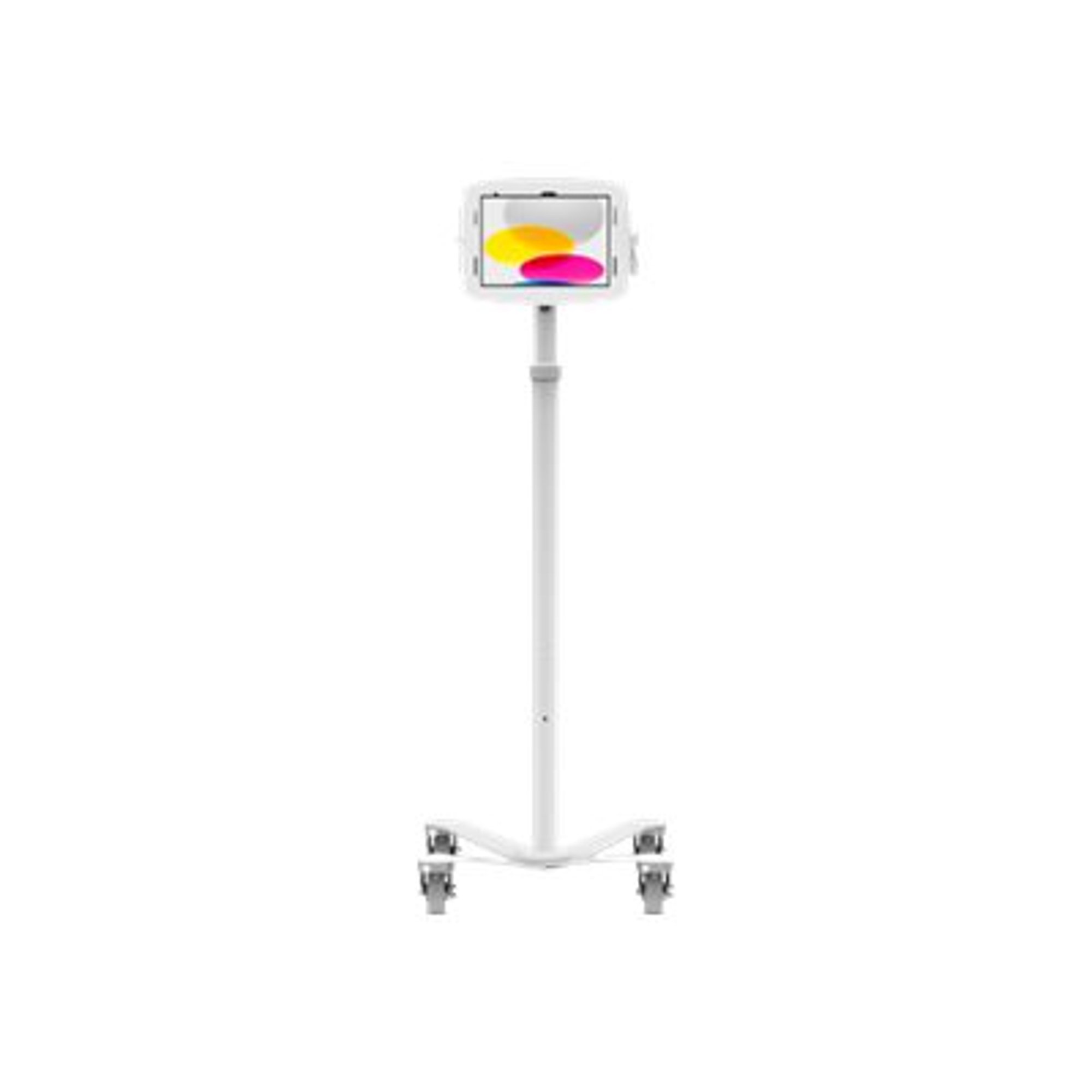 Compulocks - Cart - extendable - for tablet - lockable - medical - metal, high-grade aluminum - white - screen size: 10.9