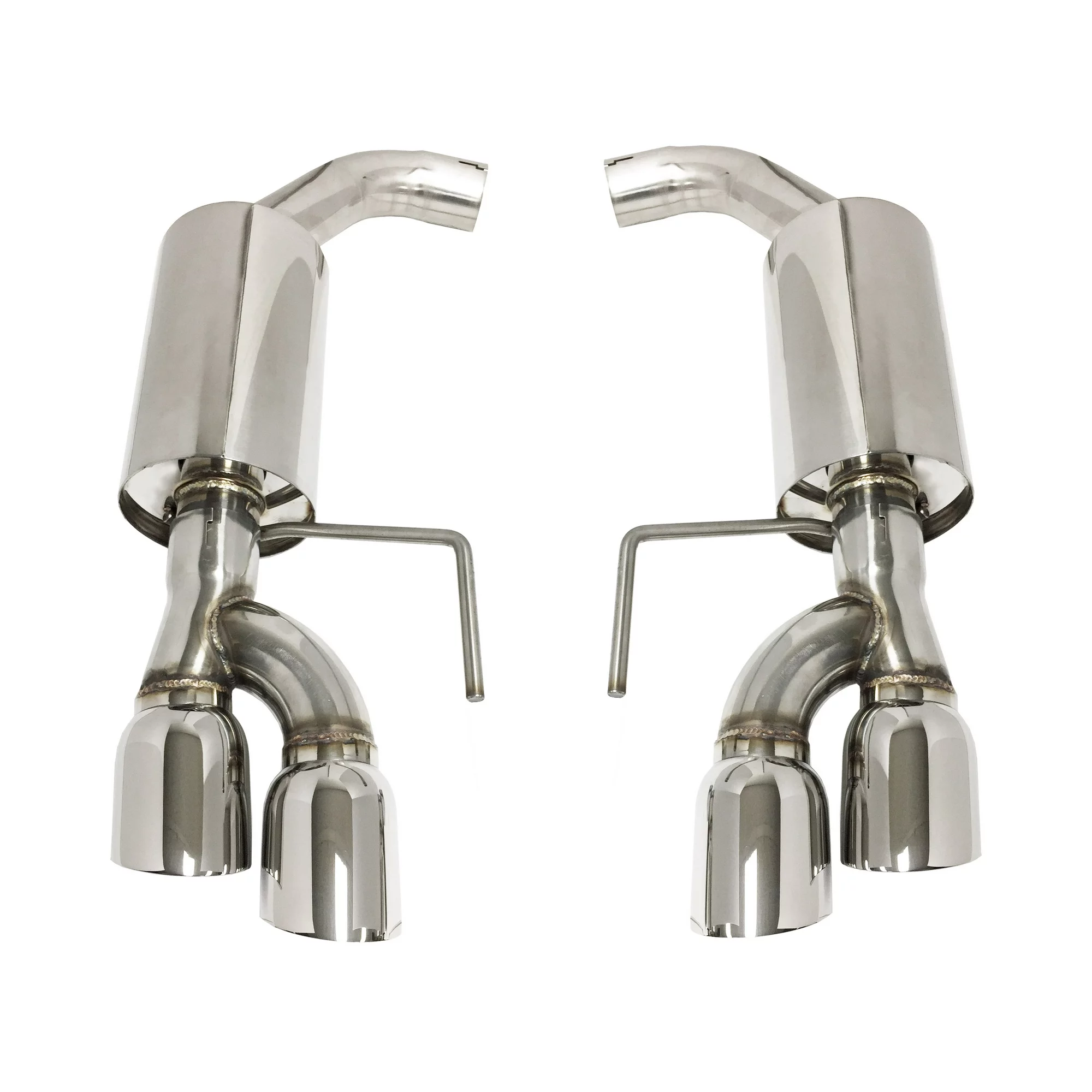 NXT Step Performance Axle Back Exhaust System Compatible with 2018-2023 Mustang GT 5.0L Quad Tip EX3051