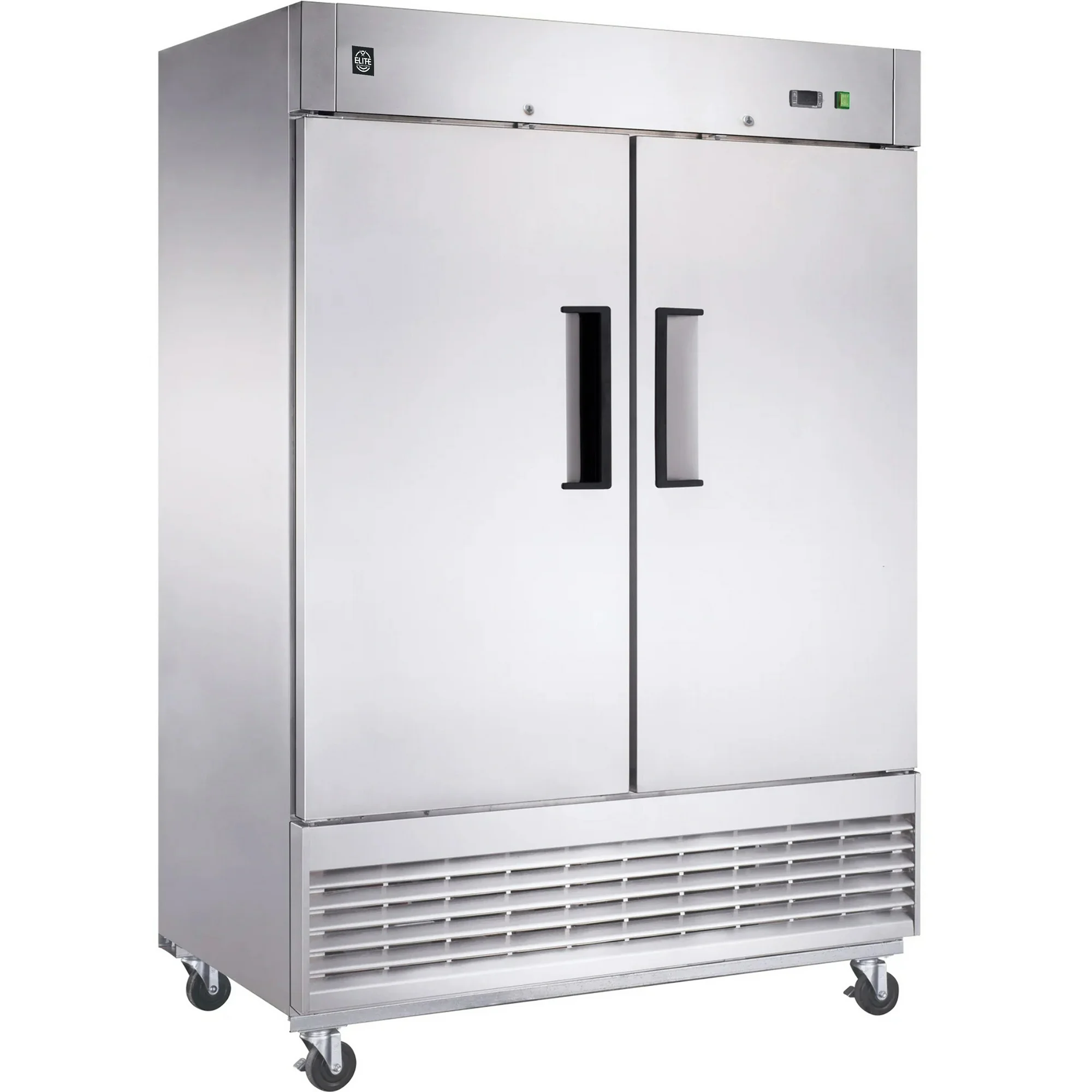 NSF 54 in. Two Door Reach-In Freezer 42 Cu. Ft. Commercial Freezer, Restaurant Freezer Auto Defrost ETL