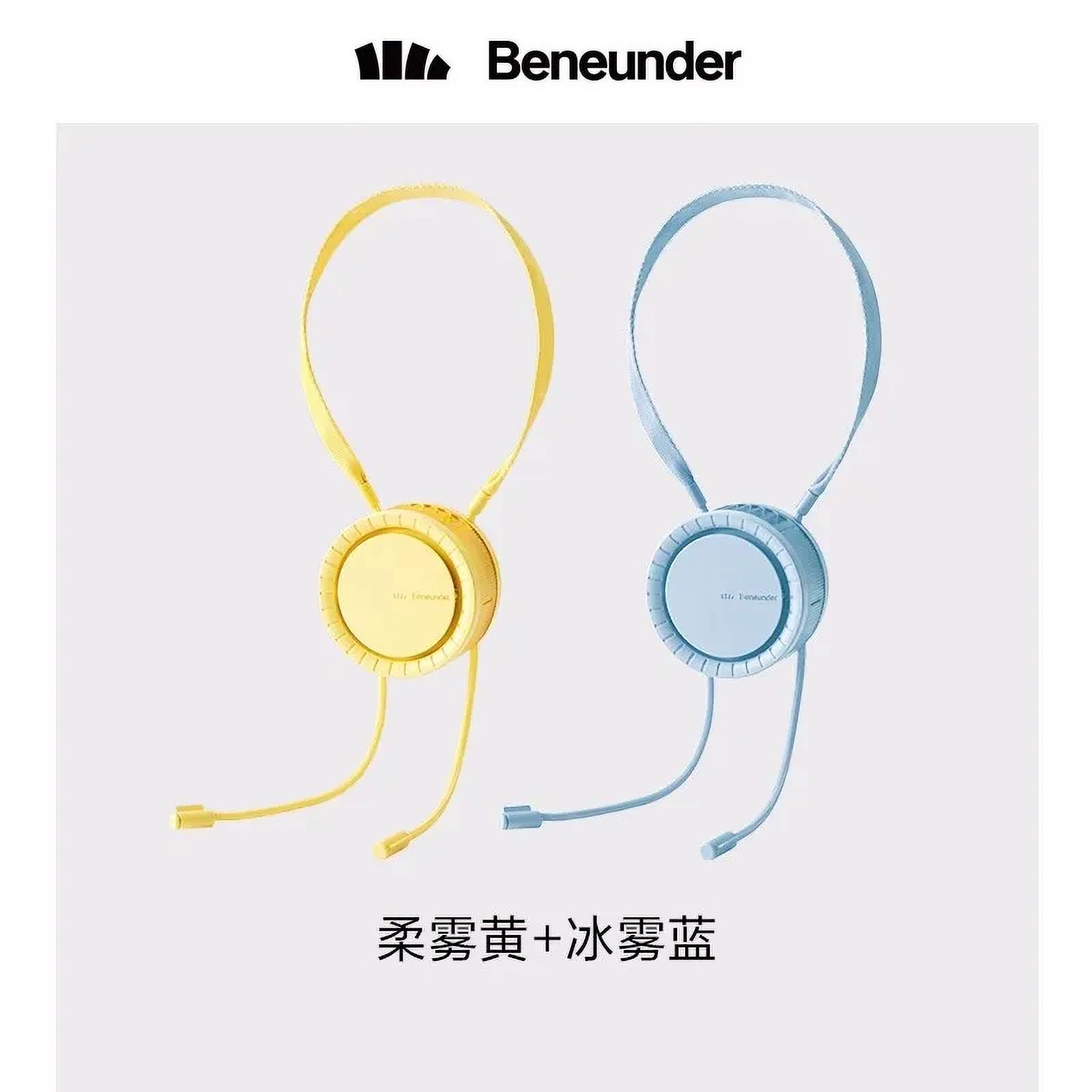 USB/110V/220V Beneunder Portable Neck Fan USB Rechargeable with Large Capacity - Stay Cool Anywhere