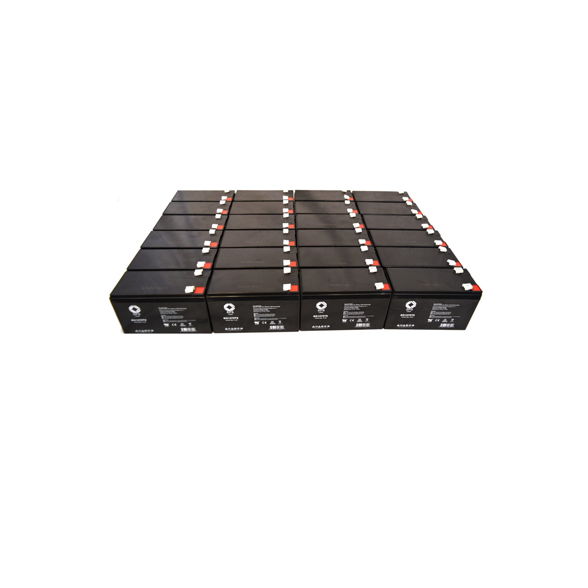SPS Brand 12V 7 Ah Replacement Battery (SG1270T2) for Best Technologies Patriot SMT280 UPS (24 PACK)