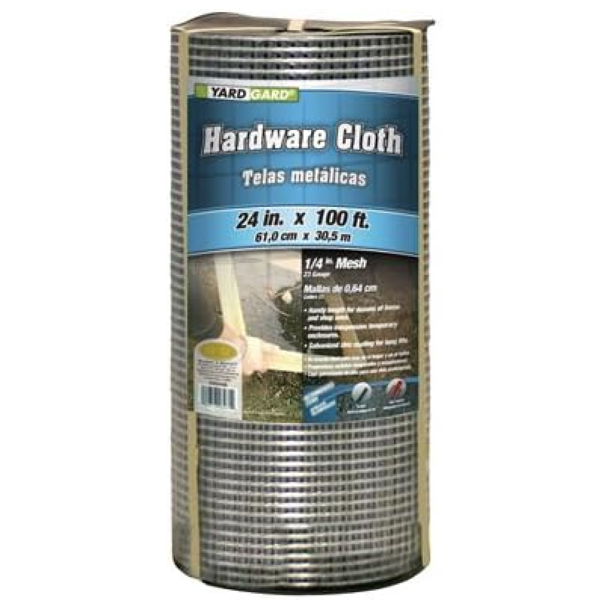 ZHANGHU Galvanized Metal Hardware Cloth Fence, 1/4-In. Mesh, 23-Ga., 24-In. x 100-Ft.