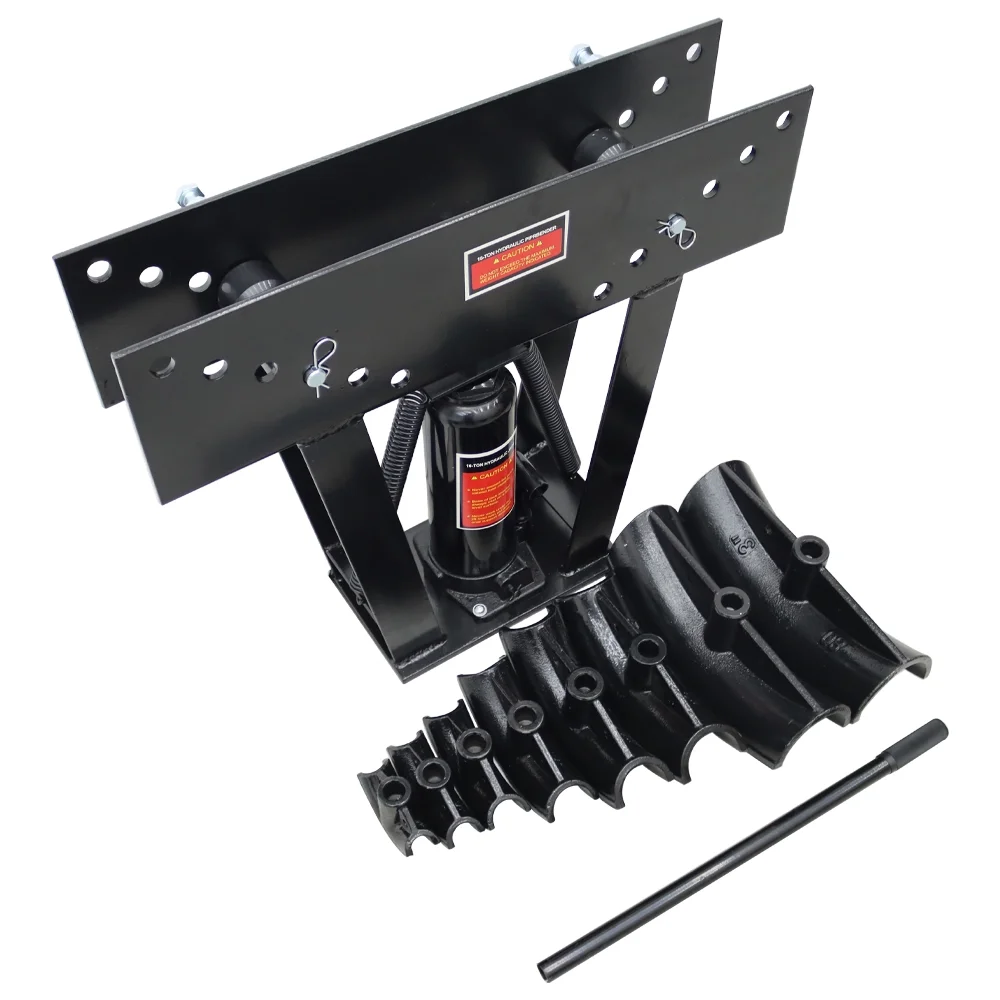 Techtongda 16 Ton Manual Hydraulic Pipe Tube Bender Bending Machine Portable 8 Dies