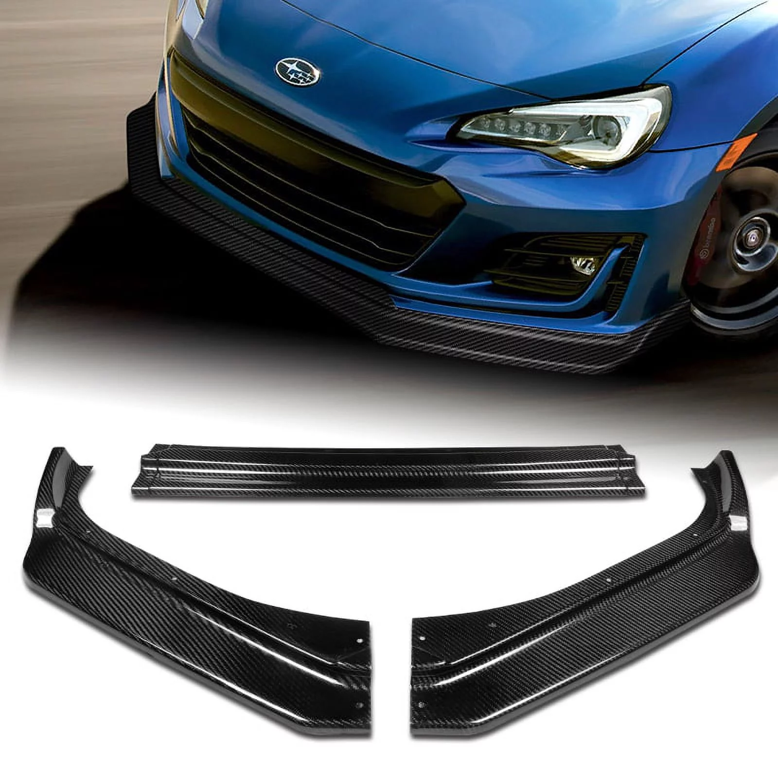 Stay Tuned Performance For 2017-2020 Subaru BRZ CS-Style Real Carbon Fiber Front Bumper Body Kit Lip