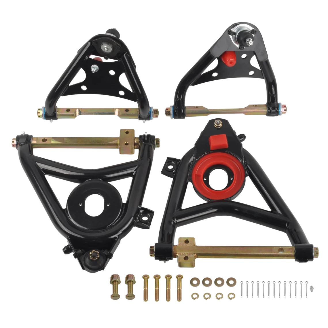Upper and Lower Control Arm Kit for 1958-1964 Chevrolet Suspension Full-size Tubular 4 Piece