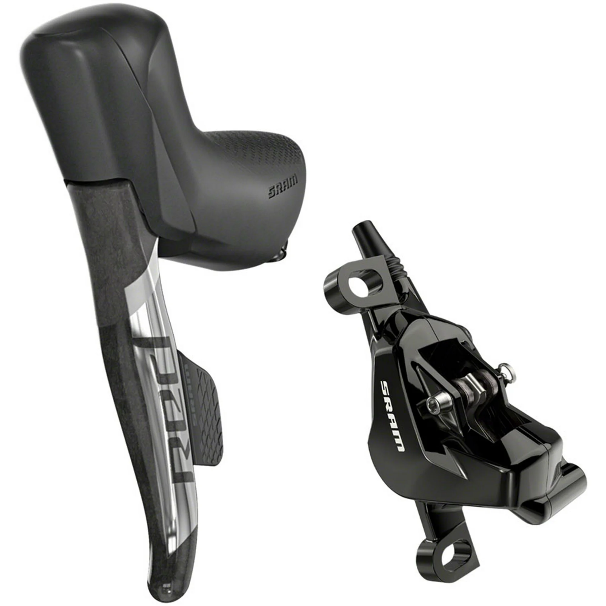 SRAM RED eTap AXS HRD Shift/Brake Lever and Hydraulic Disc Caliper - Left/Front, Direct Post Mount, 950mm Hose, Black,