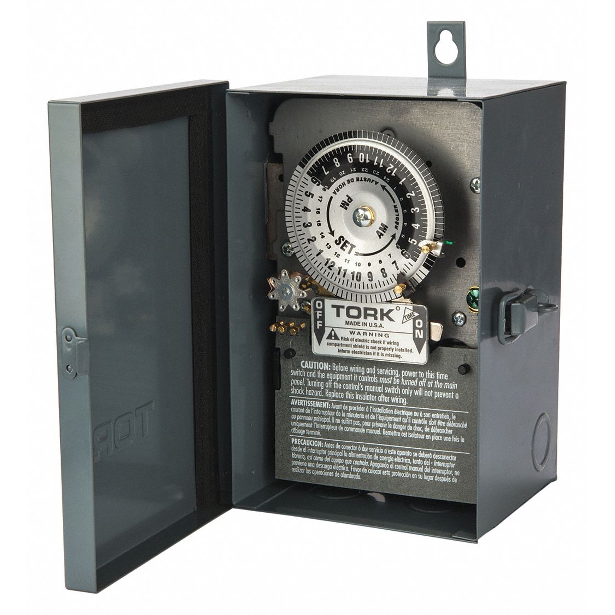 Tork Electromechanical Timer,208 to 277VAC 7302